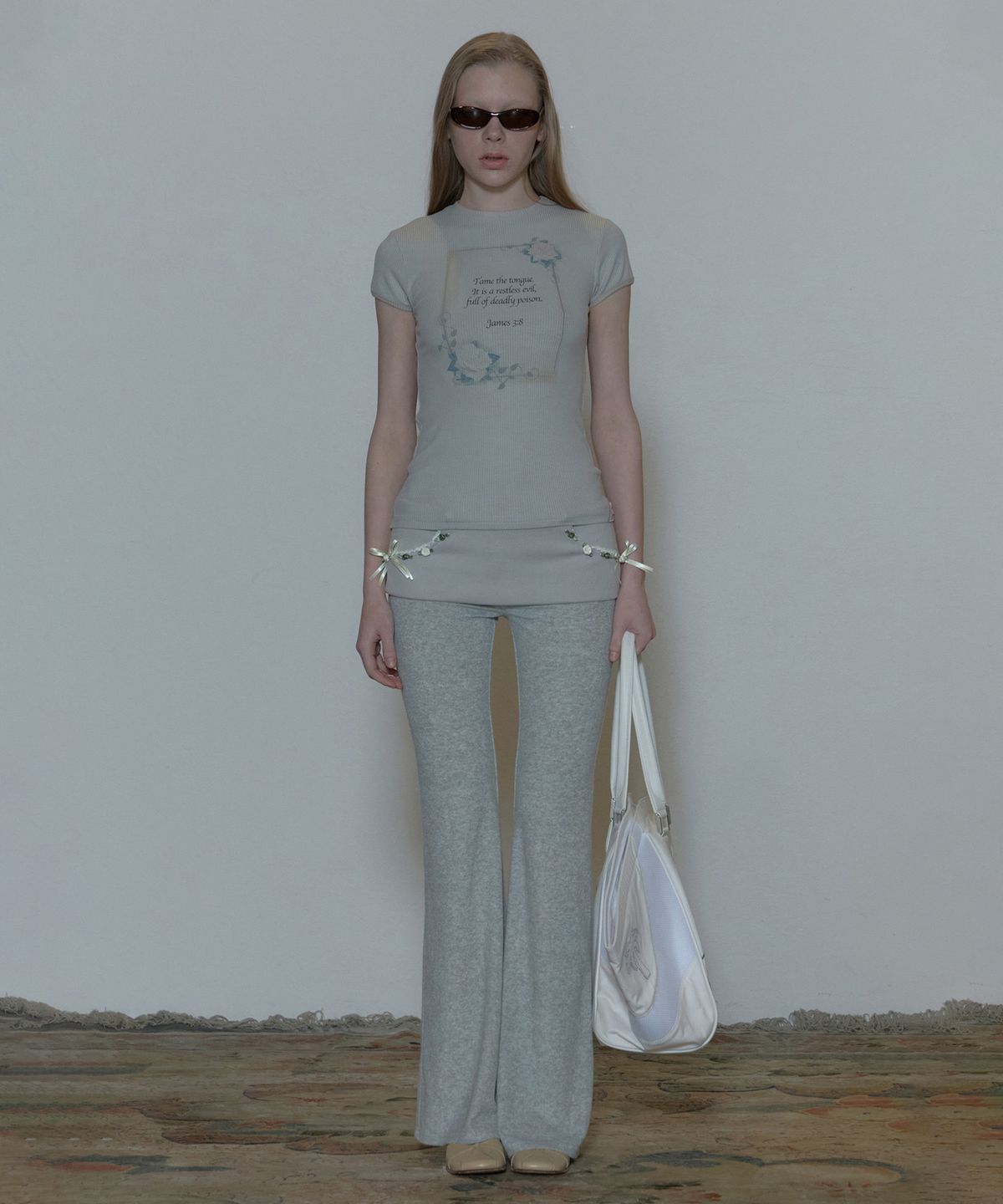 스컬프터(SCULPTOR) Rose Ringer Tee Ice