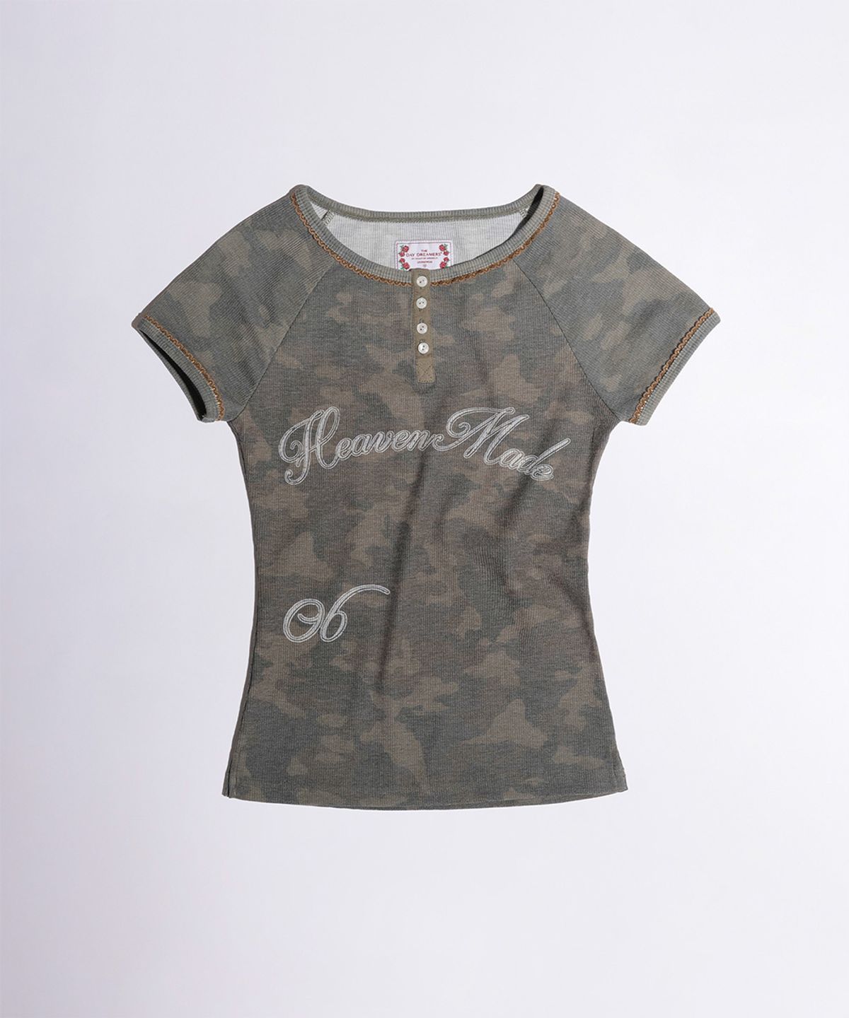 스컬프터(SCULPTOR) Heavenly Button Down Camo Tee Forest