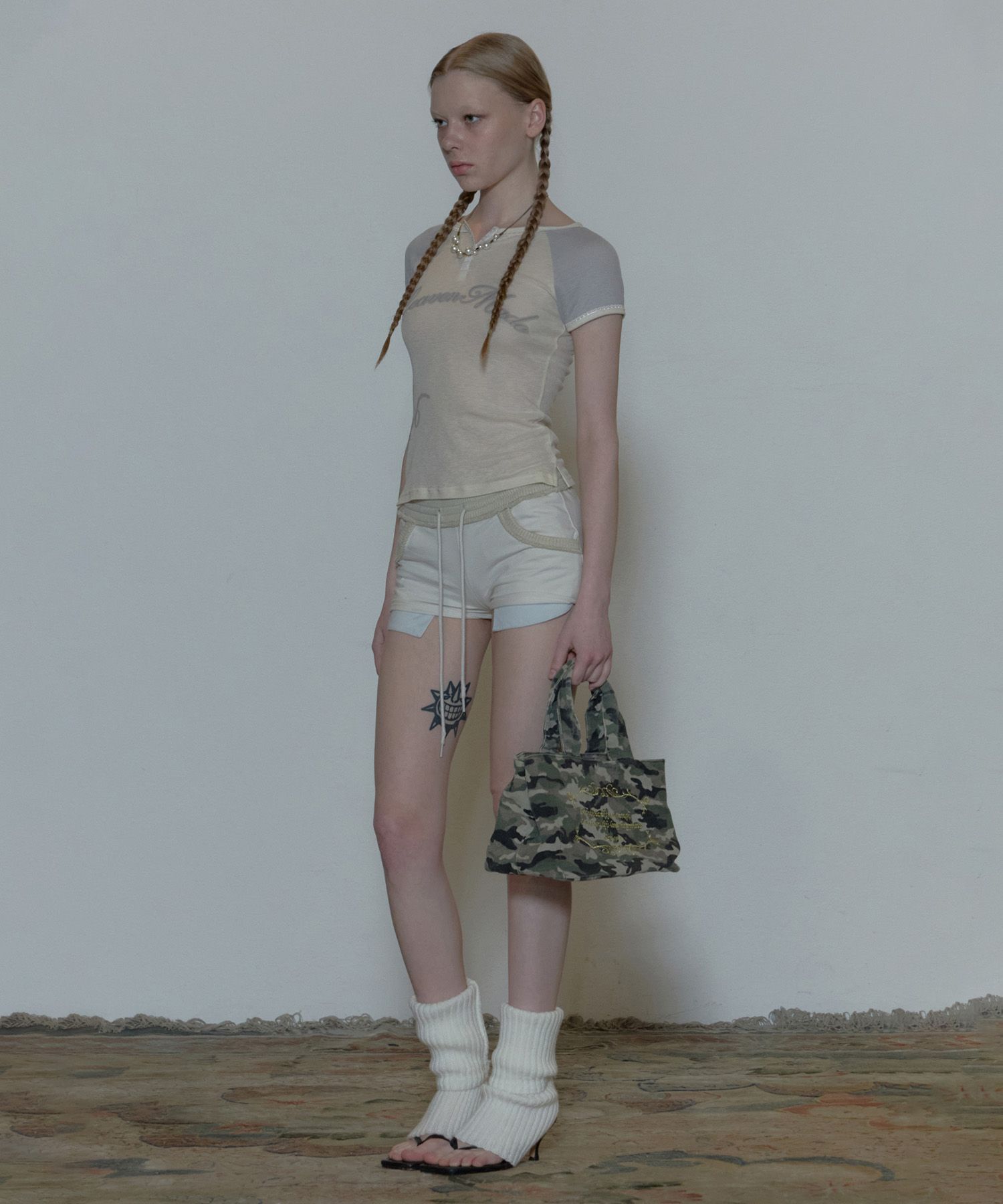 MUSINSA | SCULPTOR Heavenly Button Down Tee White