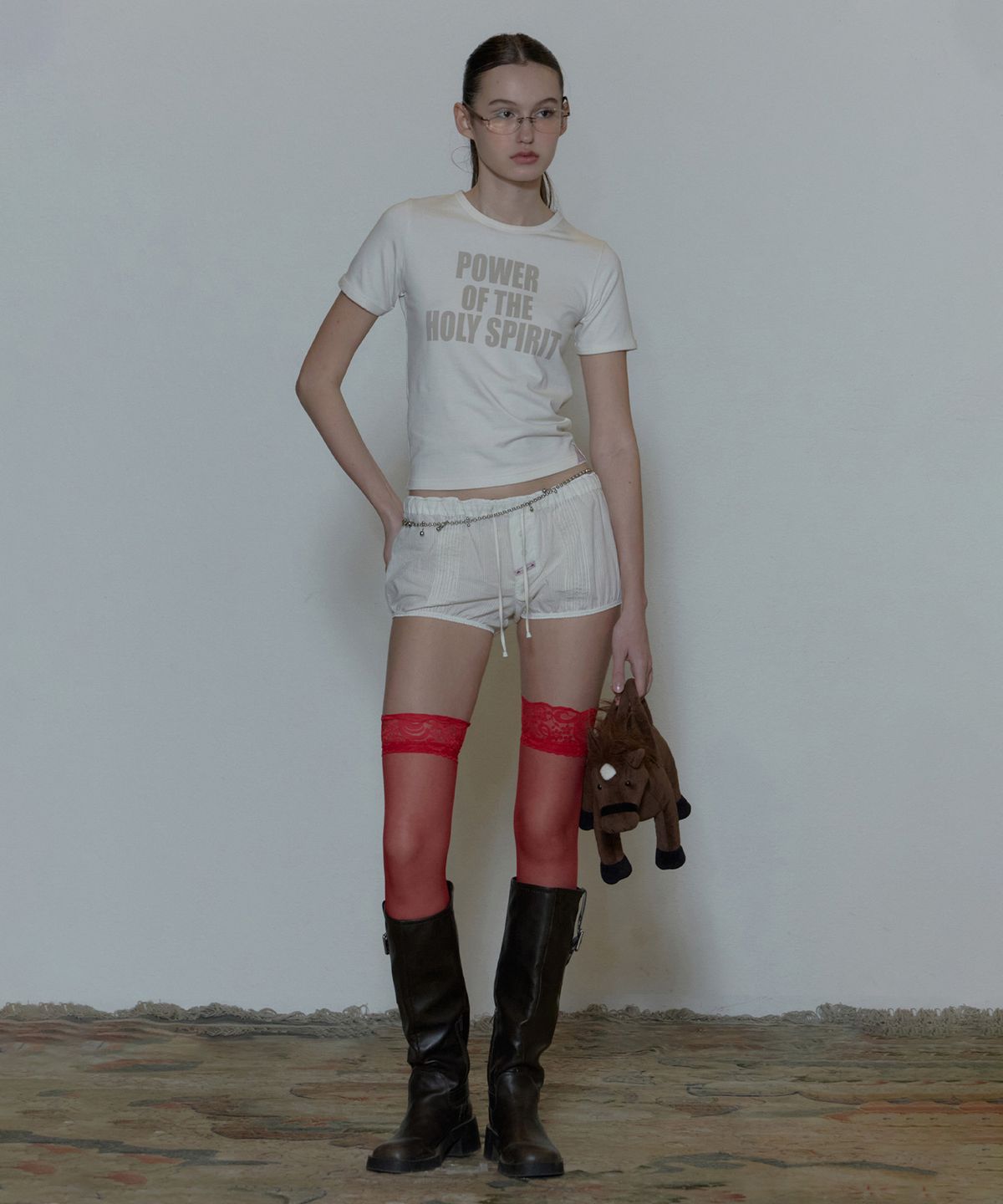 스컬프터(SCULPTOR) Spirit Baby Tee Ivory