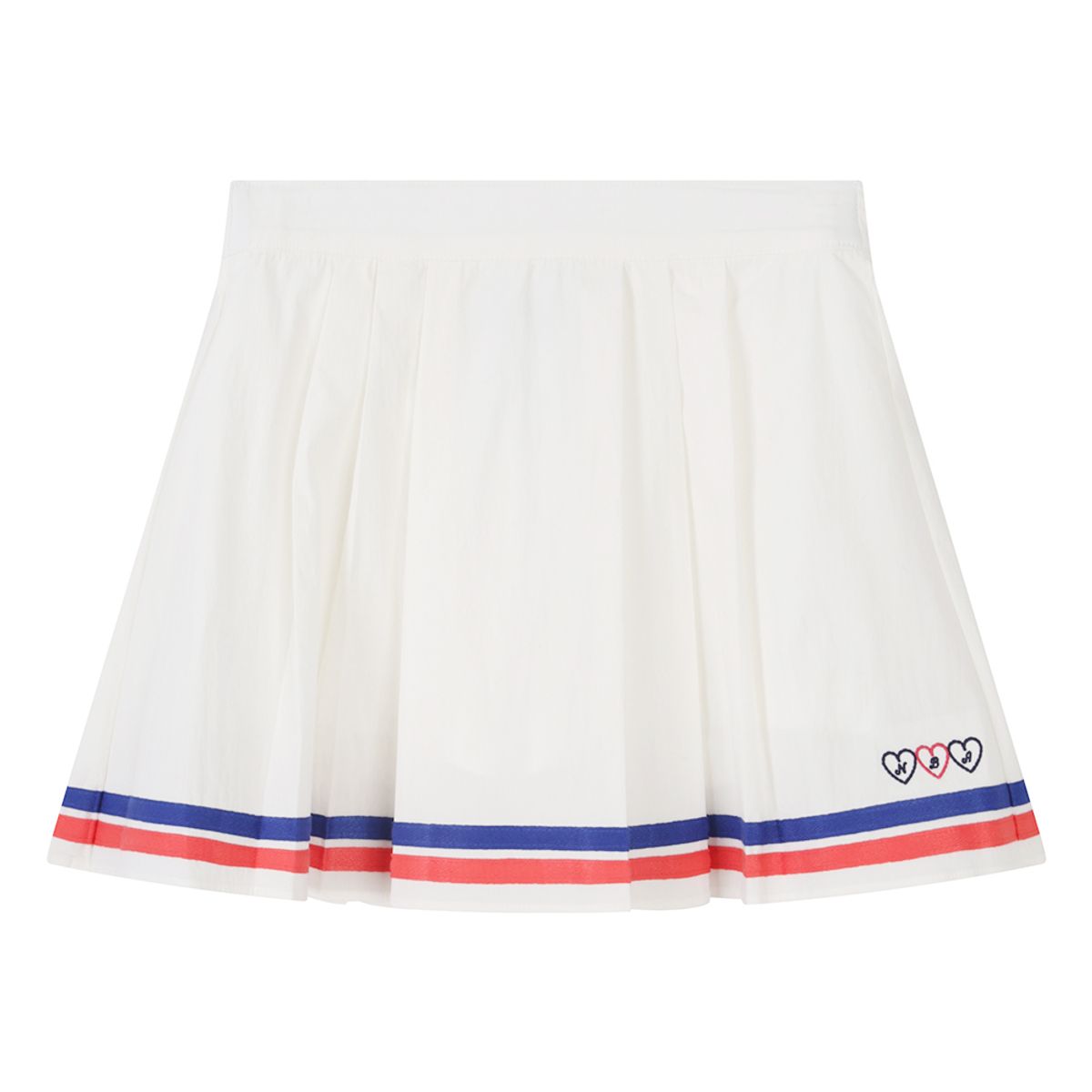 엔비에이 키즈(NBA KIDS) 여아 하트로고 포인트 스커트(K242SK610P) 화이트