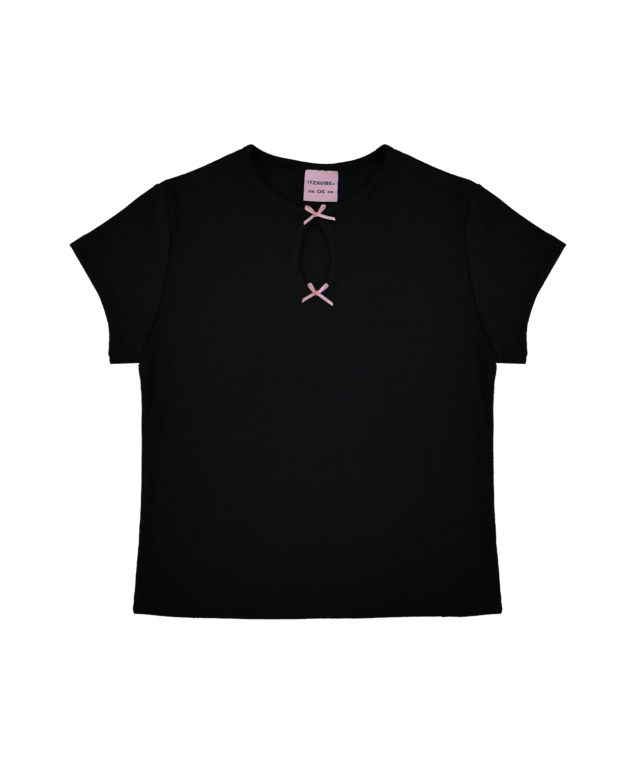 Tシャツ・カットソー ITZAVIBE TWO RIBBON HALF SLEEVE TOP MUSINSA公式 | ITZAVIBE TWO RIBBON HALF SLEEVE TOP