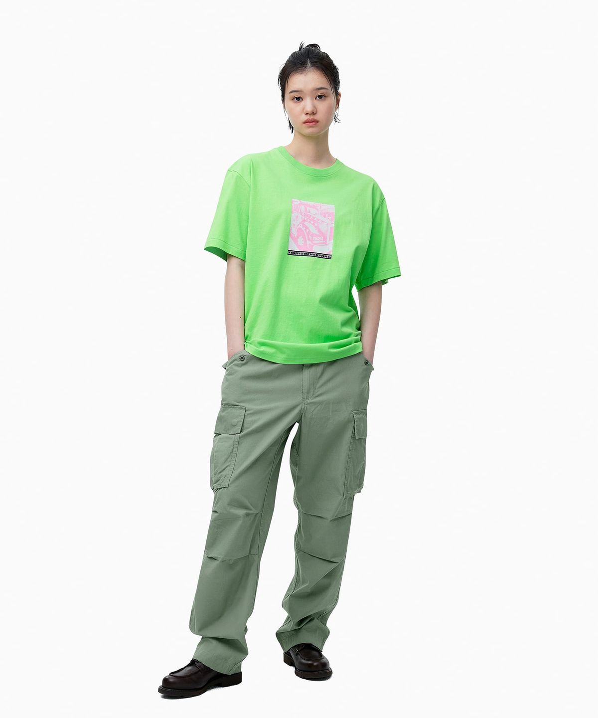 디스이즈네버댓(THISISNEVERTHAT) Old Truck Tee Light Green