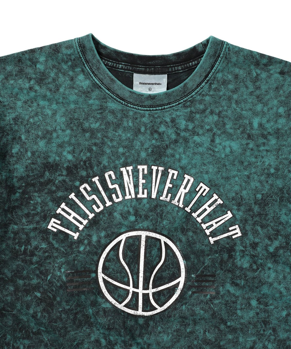 디스이즈네버댓(THISISNEVERTHAT) Faded Basketball Tee Green