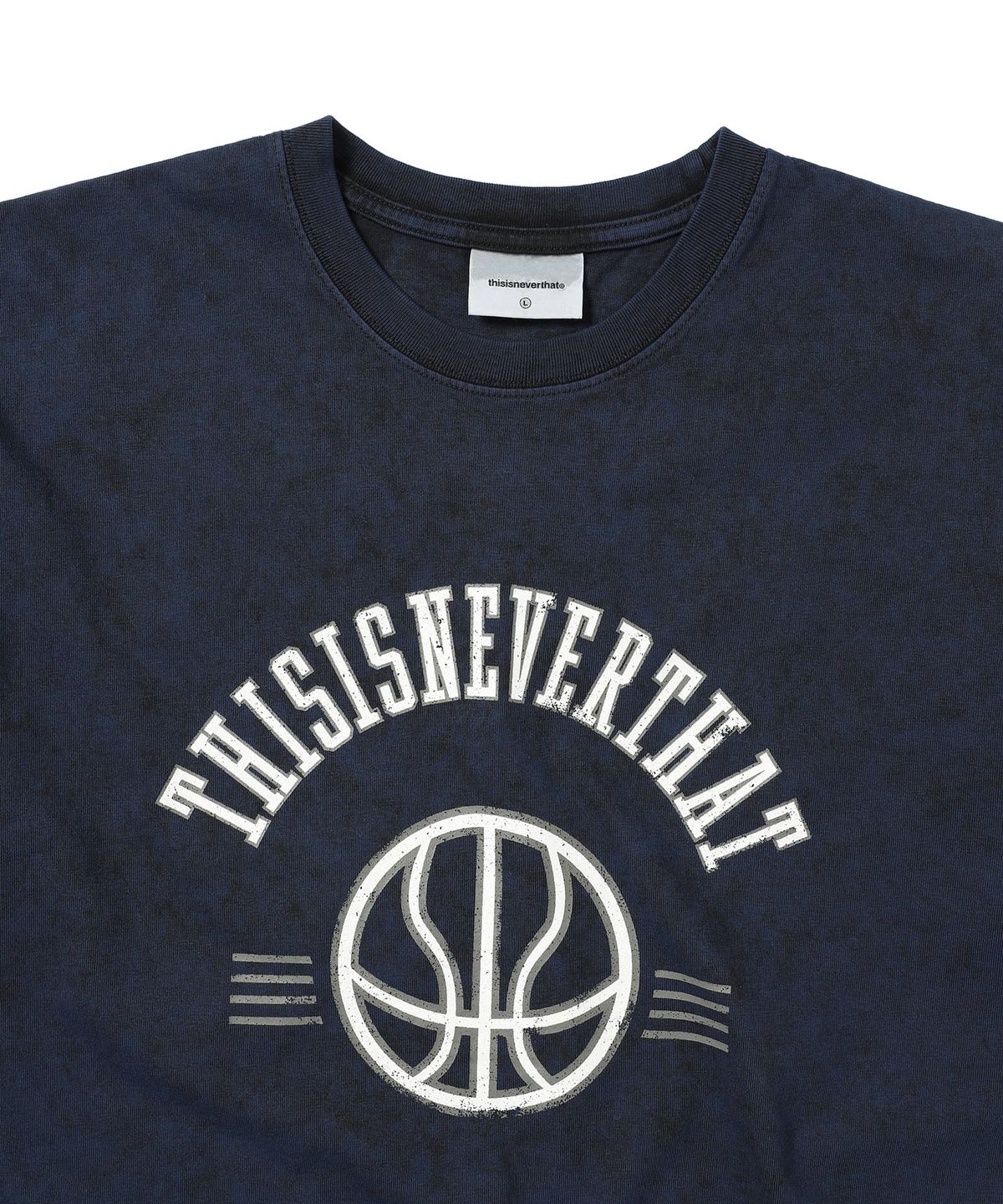 디스이즈네버댓(THISISNEVERTHAT) Faded Basketball Tee Navy