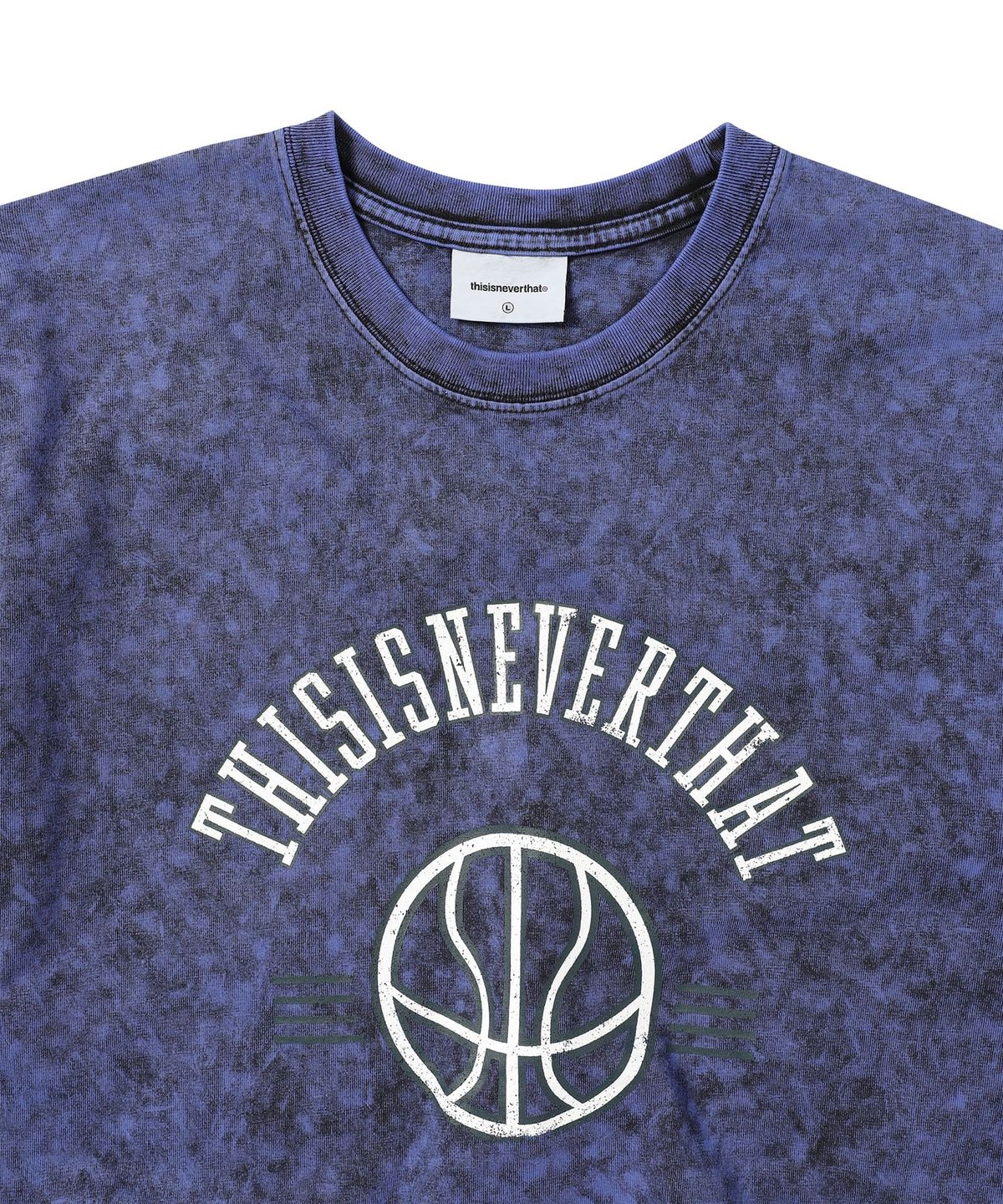 디스이즈네버댓(THISISNEVERTHAT) Faded Basketball Tee Purple Blue