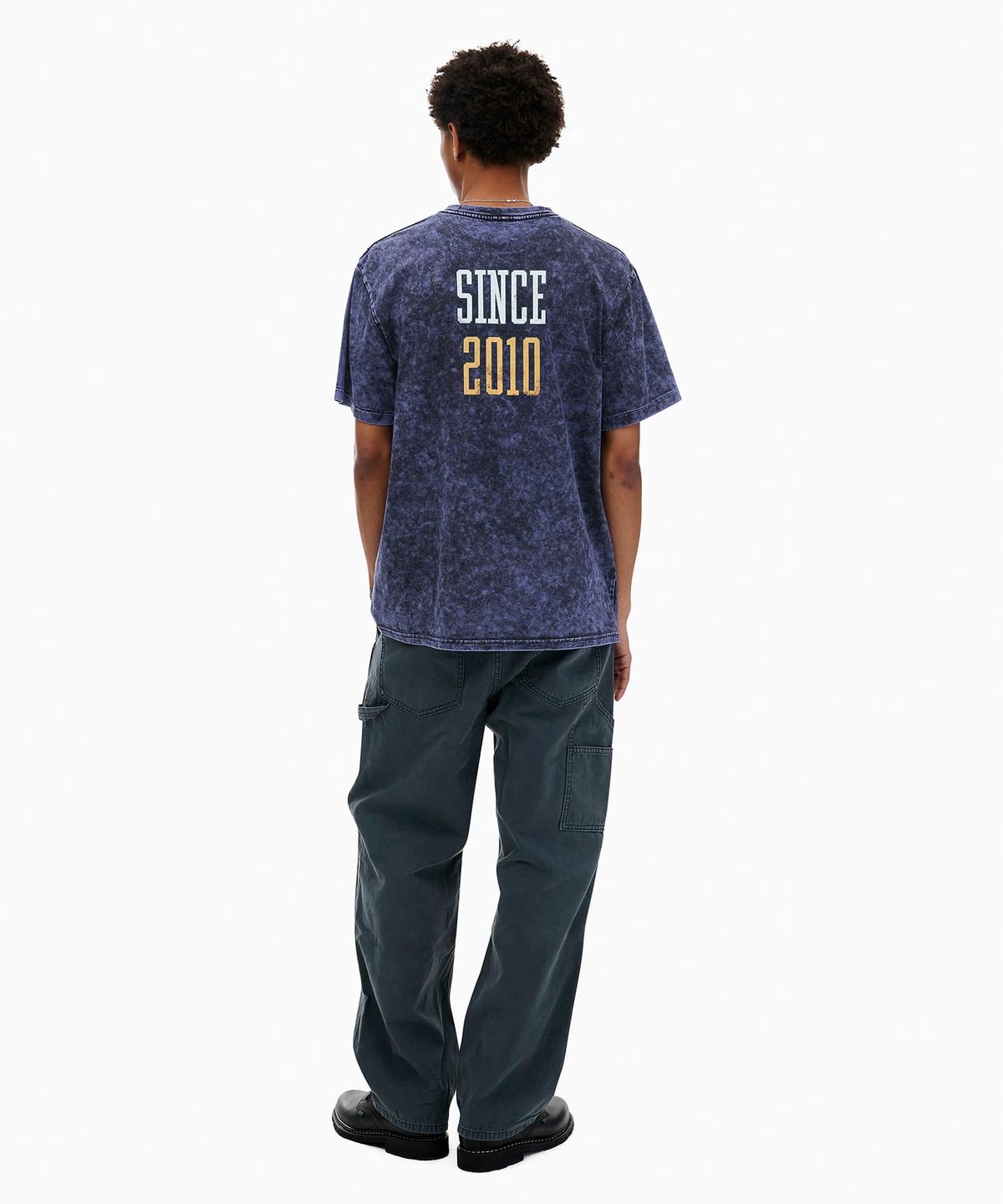 디스이즈네버댓(THISISNEVERTHAT) Faded Basketball Tee Purple Blue