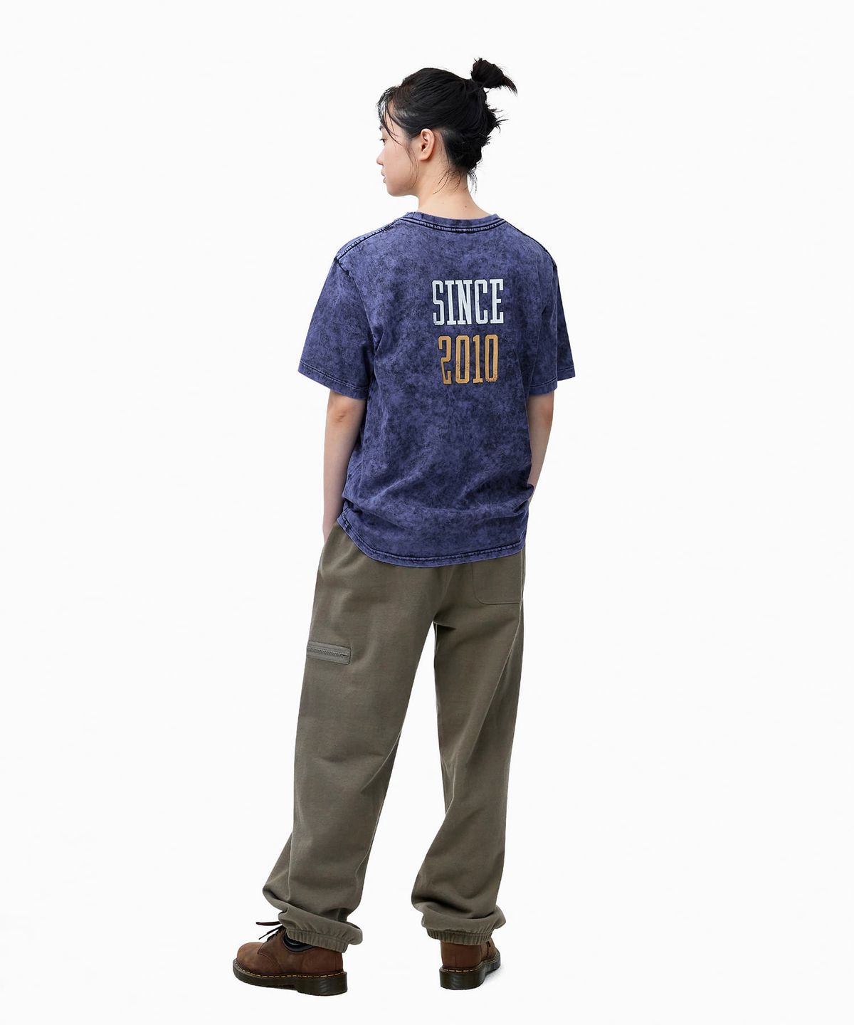 디스이즈네버댓(THISISNEVERTHAT) Faded Basketball Tee Purple Blue