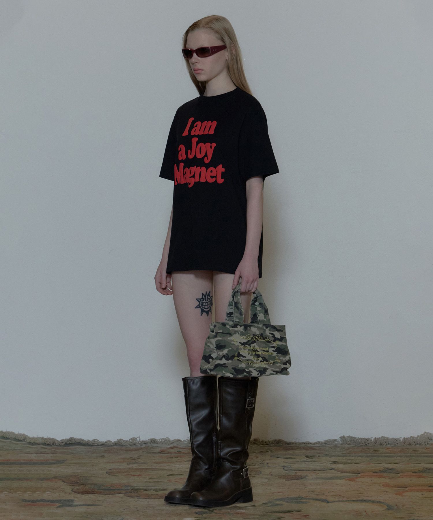 MUSINSA | SCULPTOR I am a Joy Magnet Tee Black