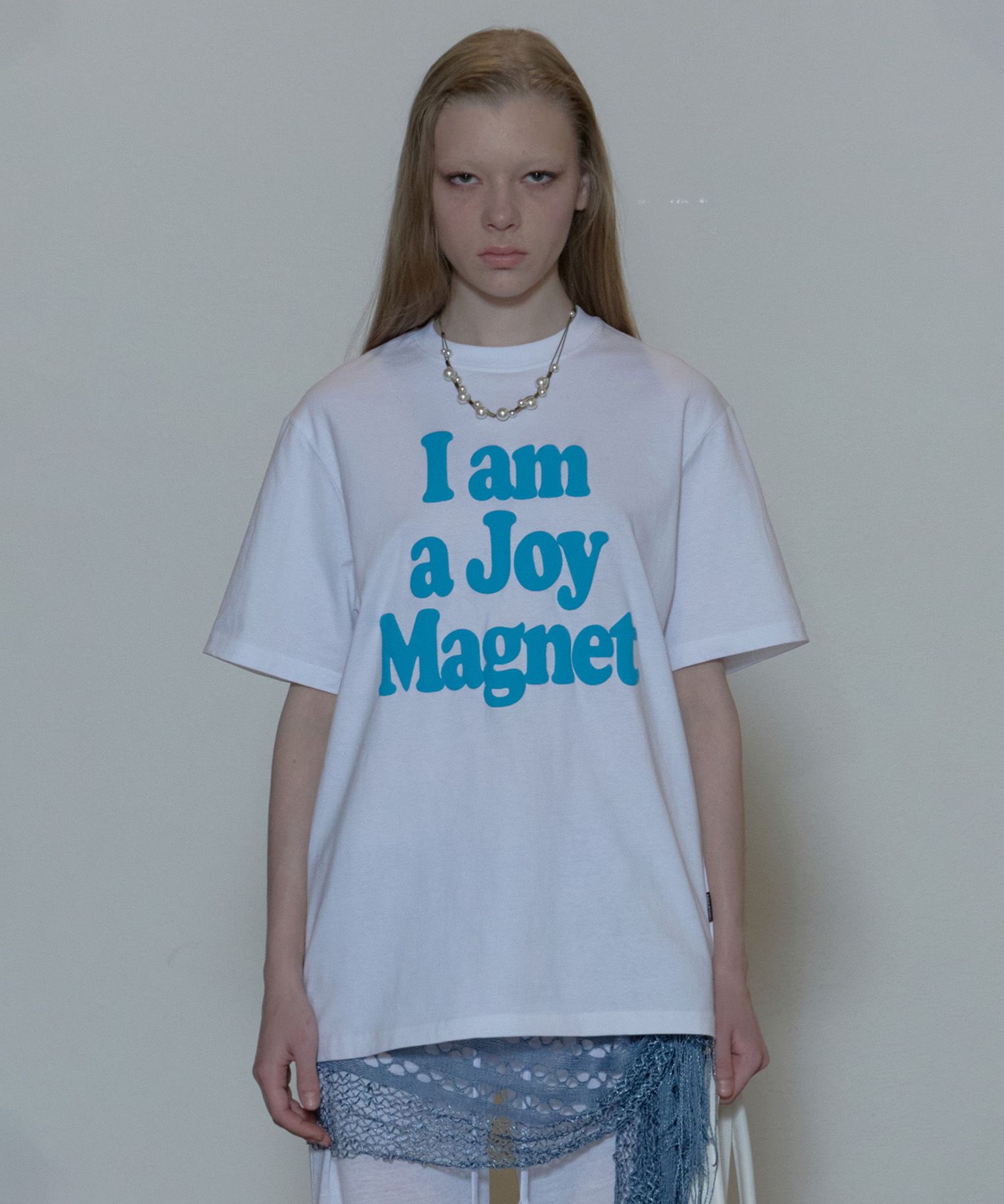 ★SCULPTOR★ I am a Joy Magnet Tee White SC24S252WH MUSINSA | SCULPTOR I am a Joy Magnet Tee White