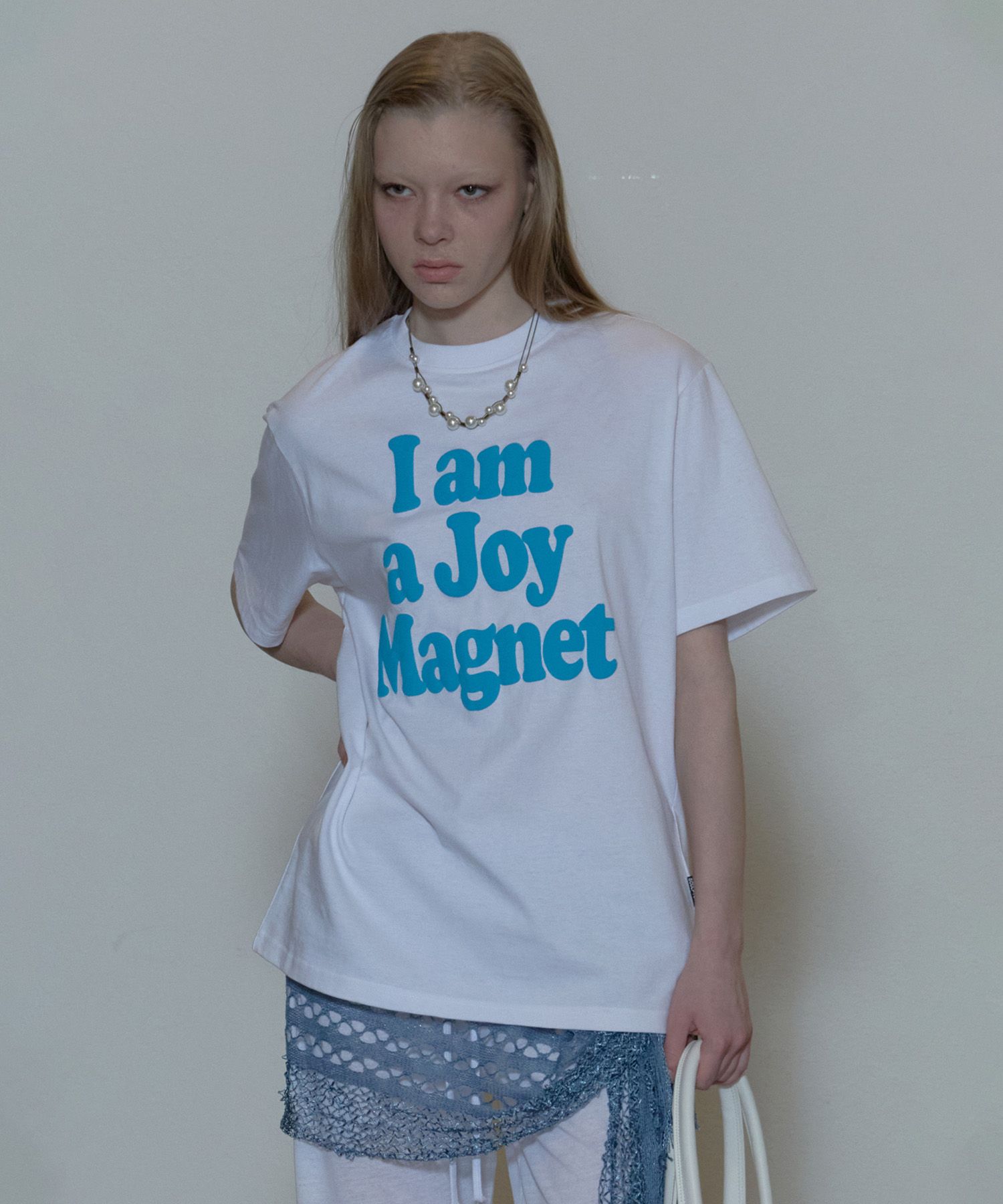 ★SCULPTOR★ I am a Joy Magnet Tee White SC24S252WH MUSINSA | SCULPTOR I am a Joy Magnet Tee White