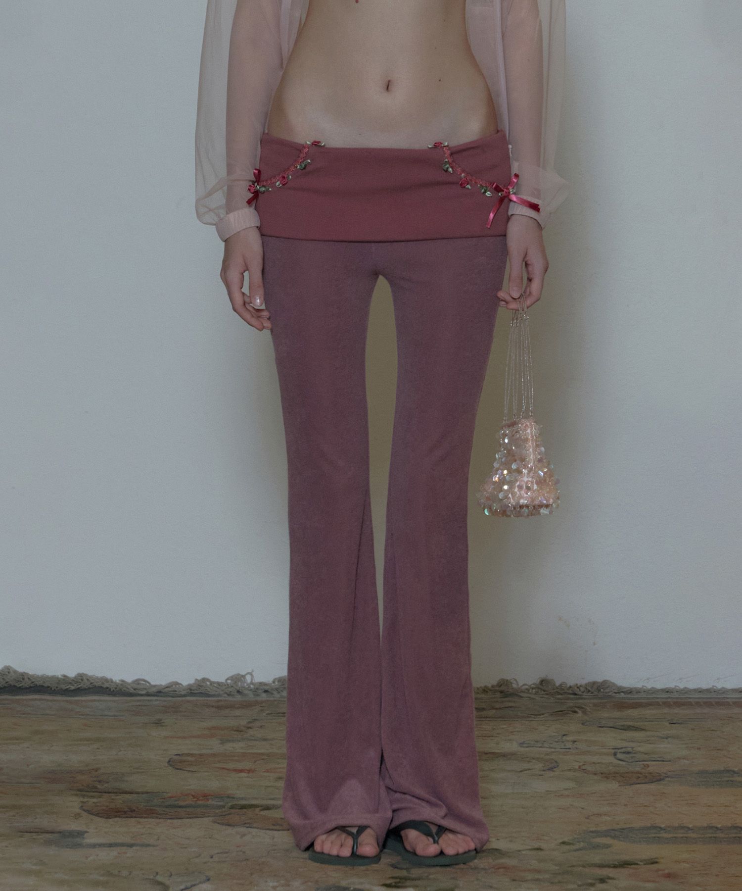 ★SCULPTOR★ Rosy Terry Pants Purple SC24S426PU MUSINSA | SCULPTOR Rosy Terry Pants Purple