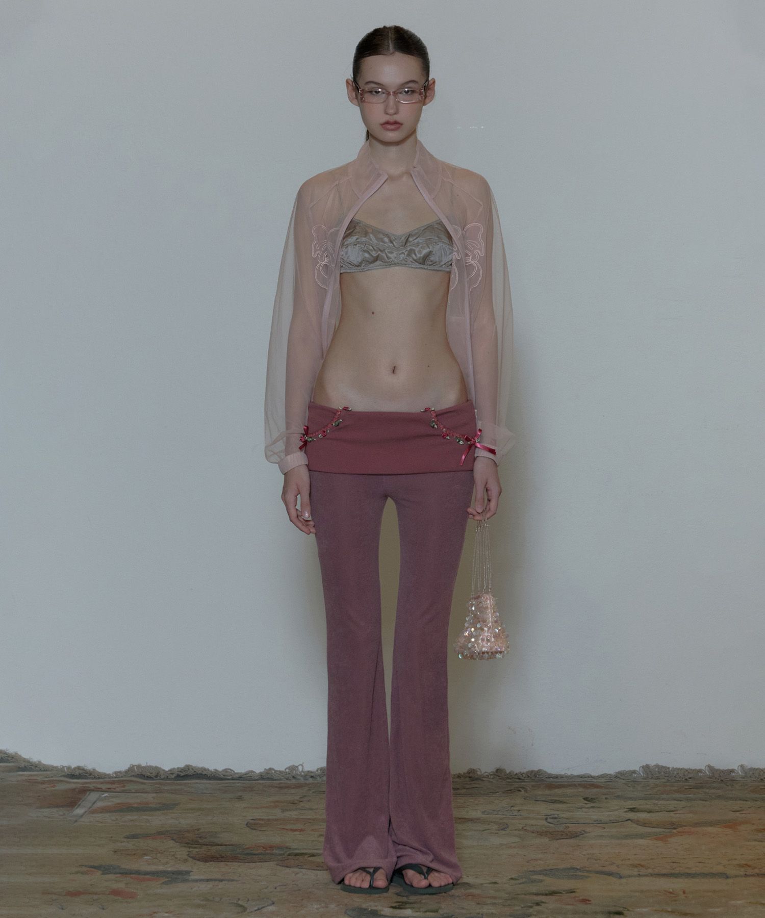 ★SCULPTOR★ Rosy Terry Pants Purple SC24S426PU MUSINSA | SCULPTOR Rosy Terry Pants Purple