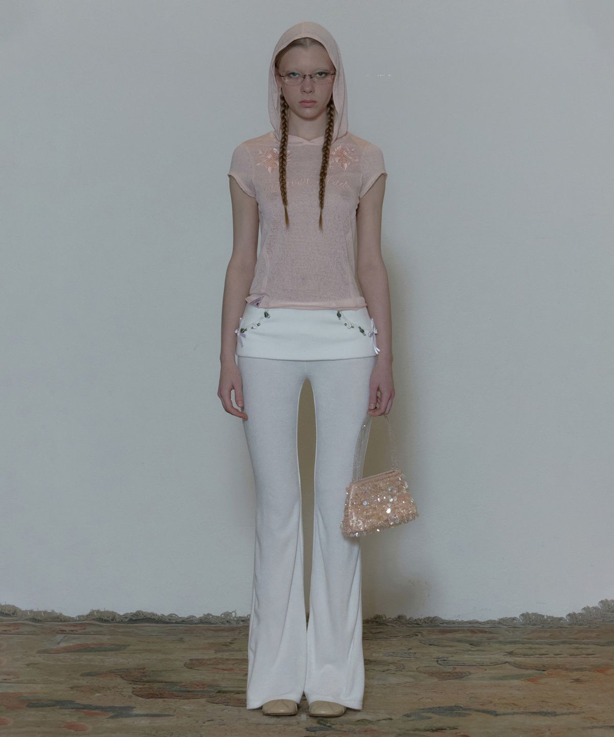 스컬프터(SCULPTOR) Rosy Terry Pants White