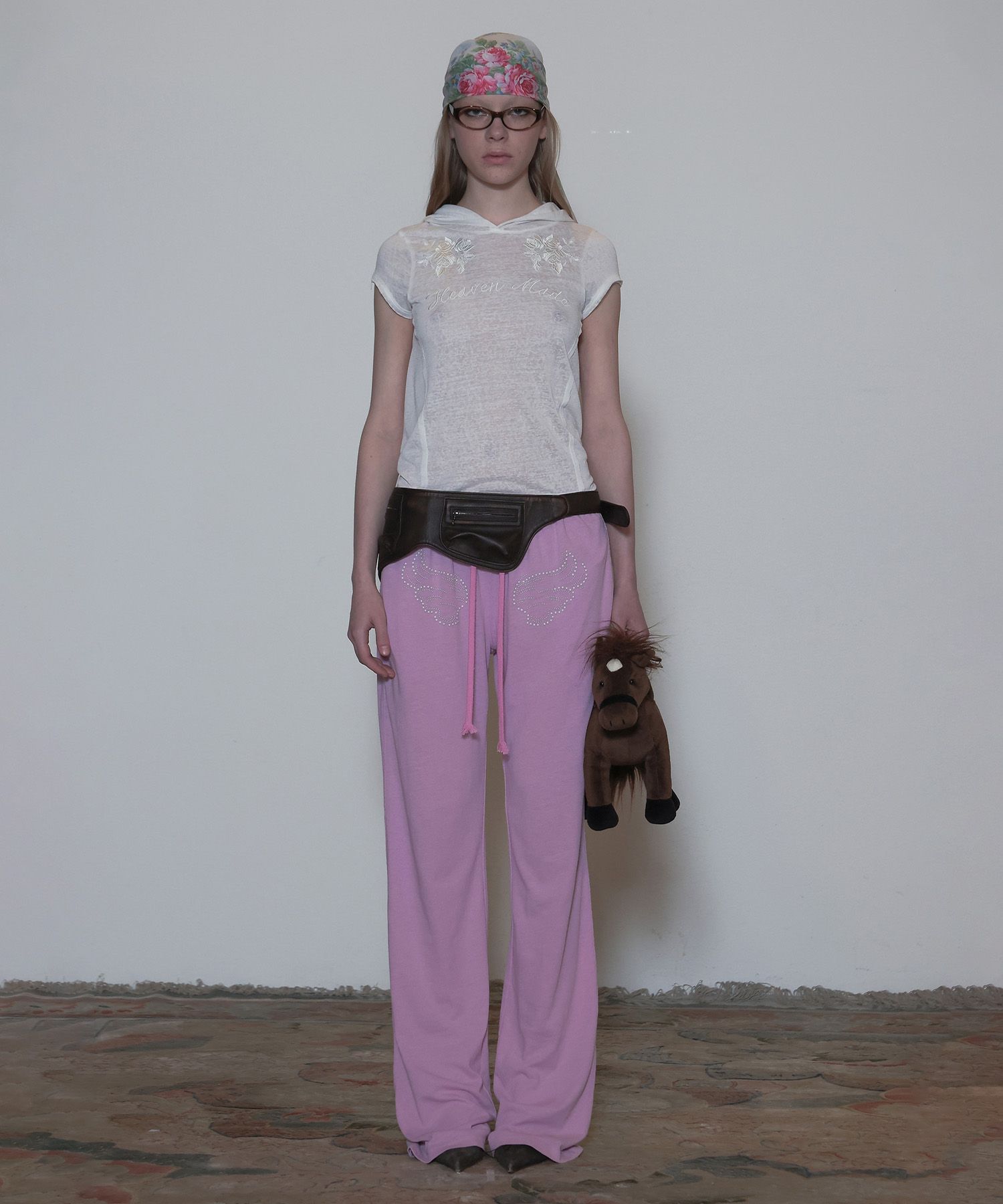 ★SCULPTOR★ Wing Linen Like Sweatpants Pink SC24S416NMPK MUSINSA | SCULPTOR Wing Linen Like Sweatpants Pink