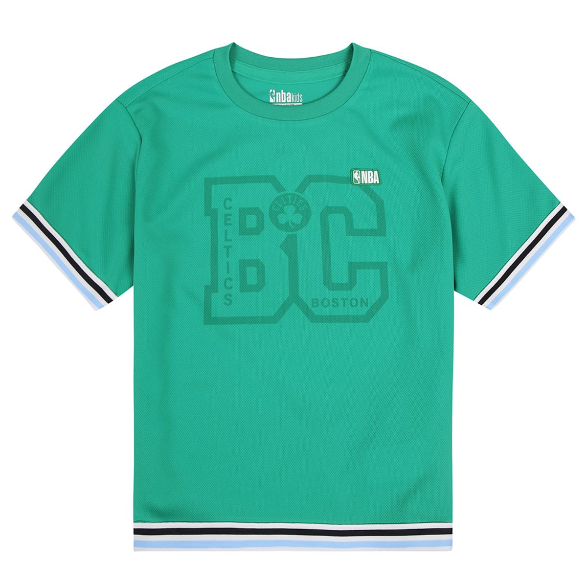 엔비에이 키즈(NBA KIDS) 팀그래픽 폴리 메쉬 반소매 티셔츠(K242TS110P) 그린