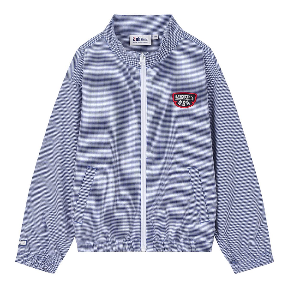 엔비에이 키즈(NBA KIDS) 체크 시어서커 점퍼(K242JP004P) 블루
