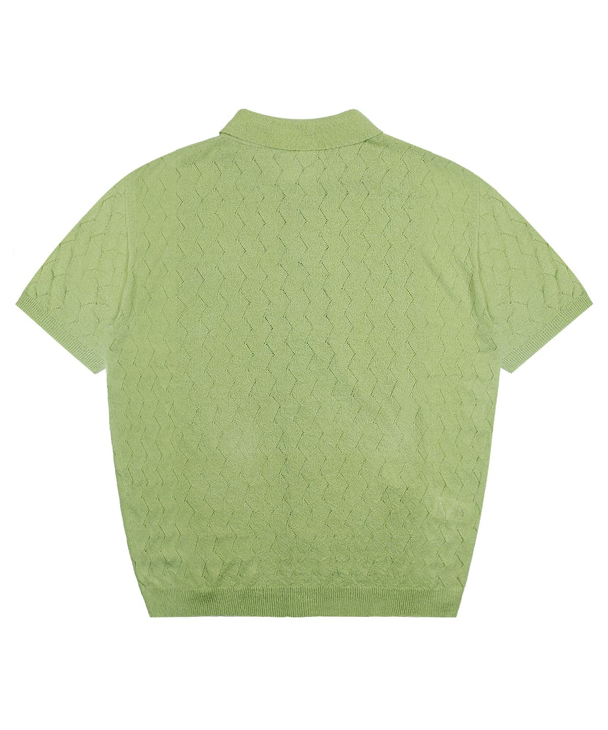 엑스톤즈(XTONZ) XTK103 레타 펀칭 반팔 니트 가디건 (LIGHT GREEN)