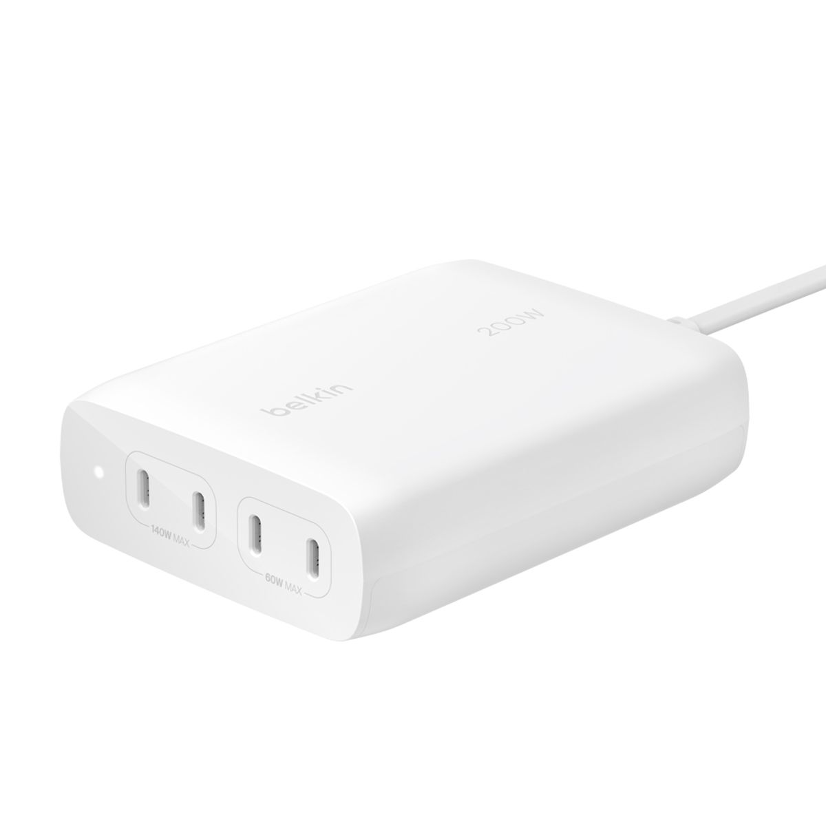 벨킨(BELKIN) 200W C타입 4포트 GaN PD 3.1 PPS 고속 충전기 WCH015kr