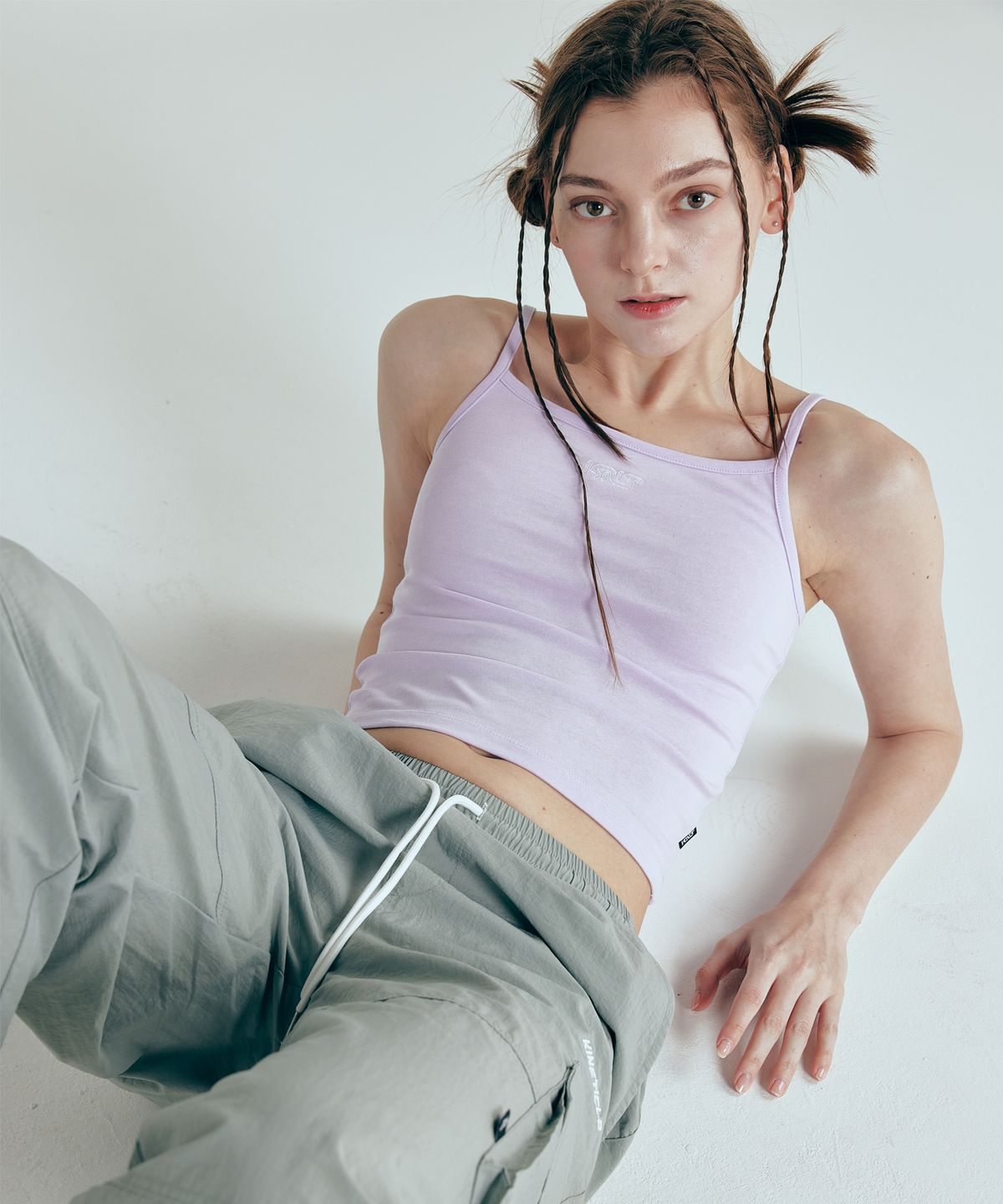 키네티클로(KINETICLO) 크롭 민소매 나시(LAVENDER)