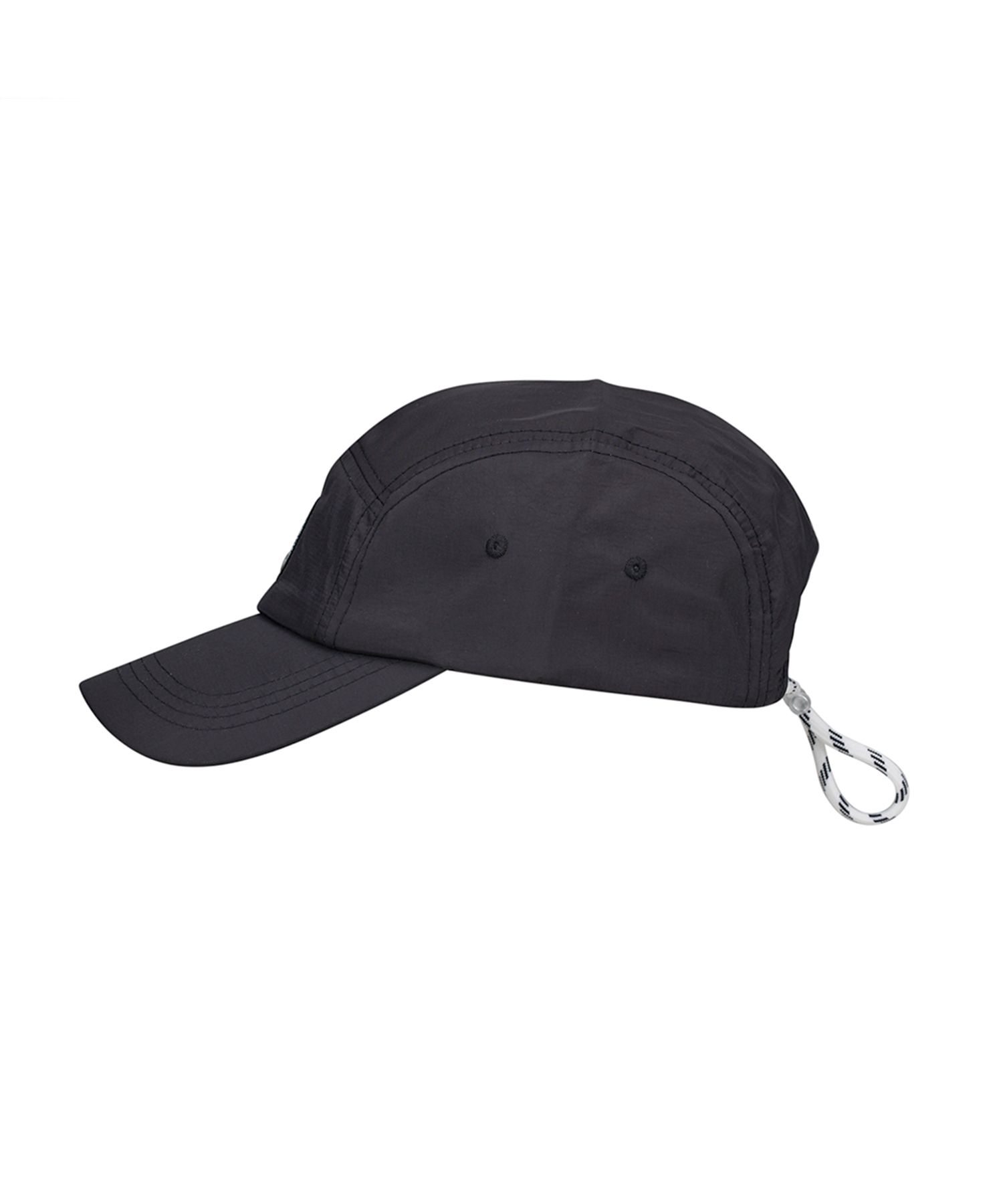 MUSINSA | DOUBLE JD String Patch Ball Cap (Black)