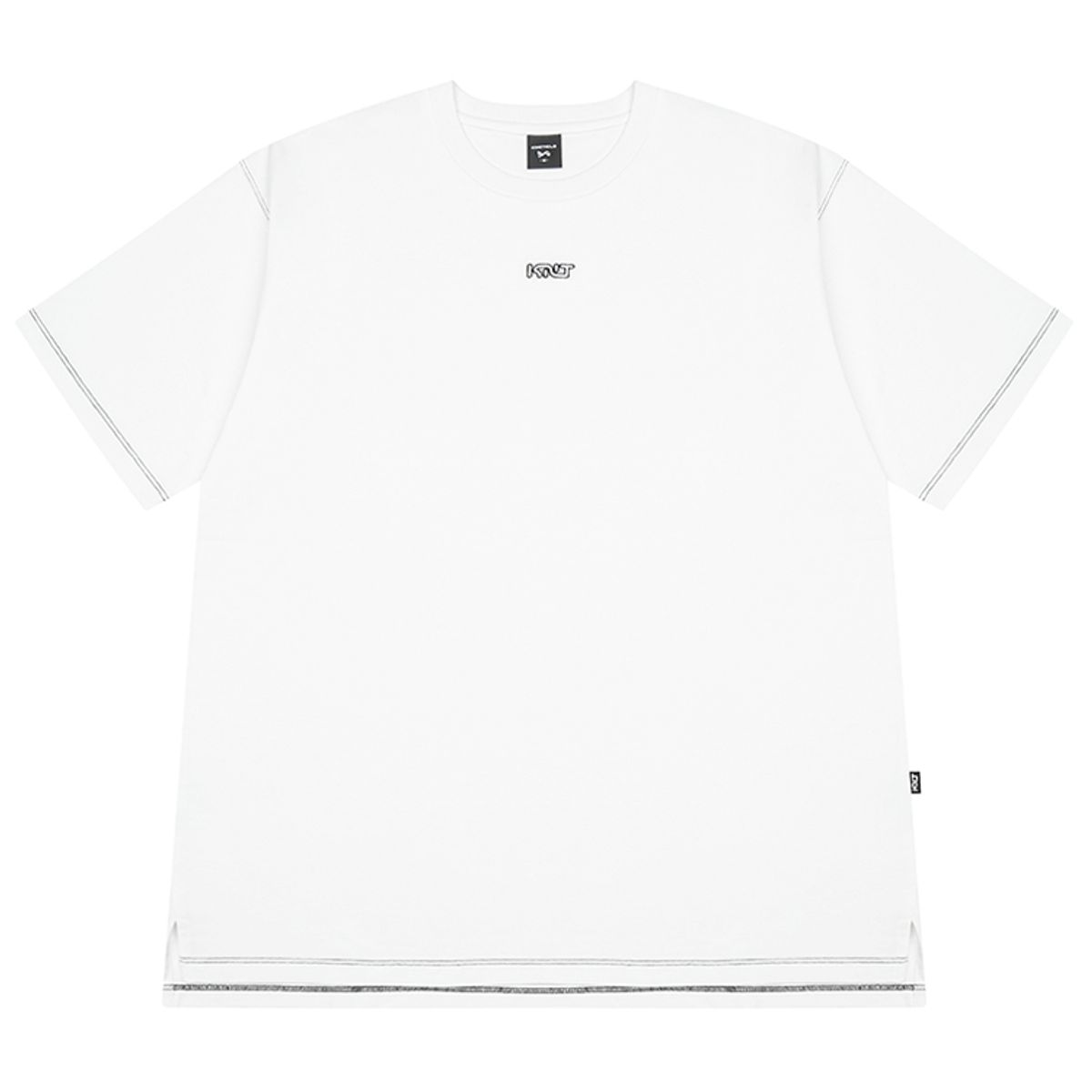 키네티클로(KINETICLO) 더블 스티치 반팔 티셔츠(O.WHITE)