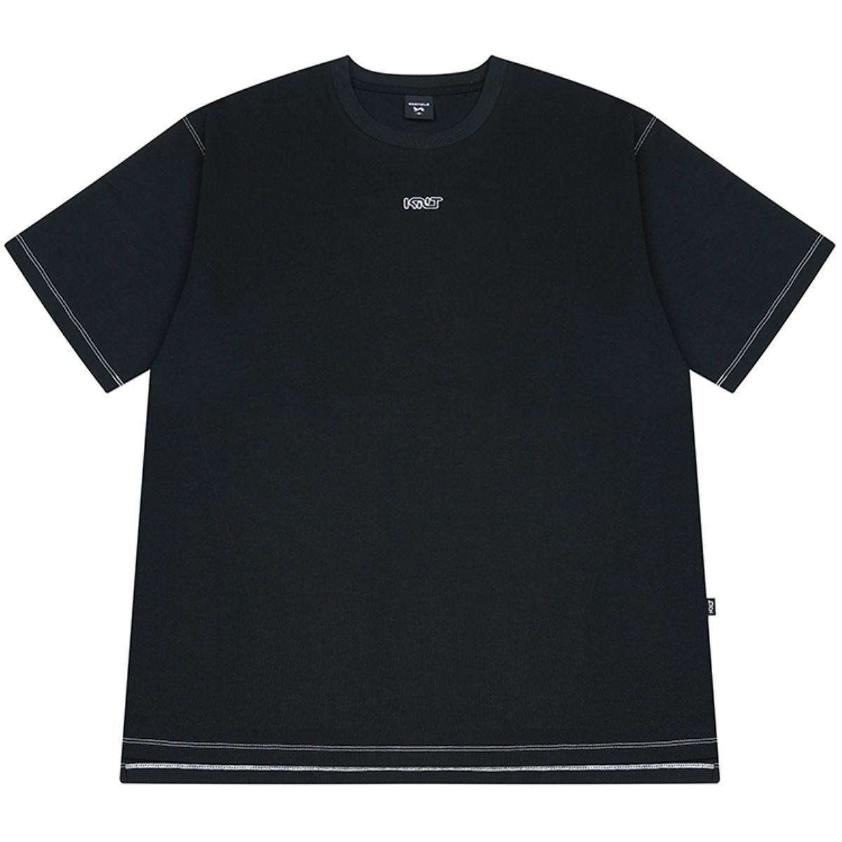 키네티클로(KINETICLO) 더블 스티치 반팔 티셔츠(BLACK)