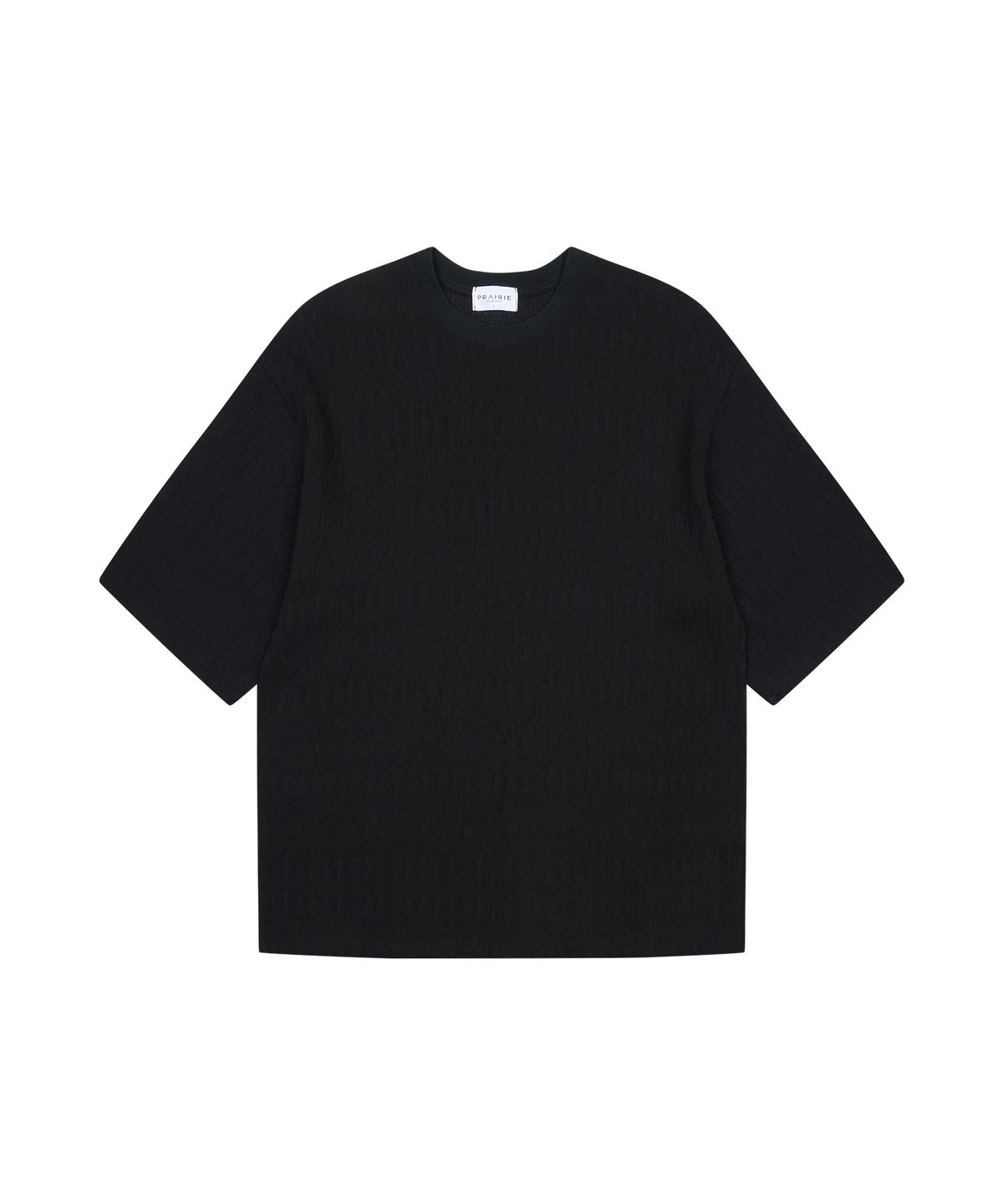 프레리(PRAIRIE) 리조트 오버사이즈 반팔티 (BLACK)