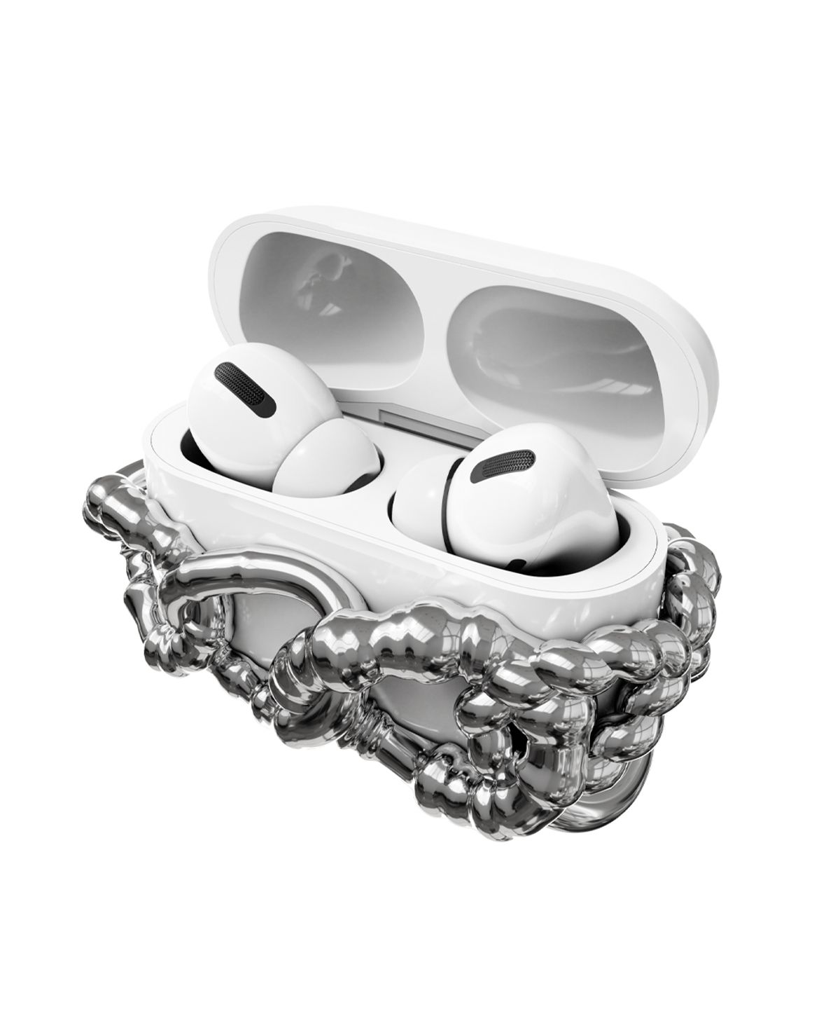 앤어애쉬(ANDAASH) Airpods LAS 01 SILVER
