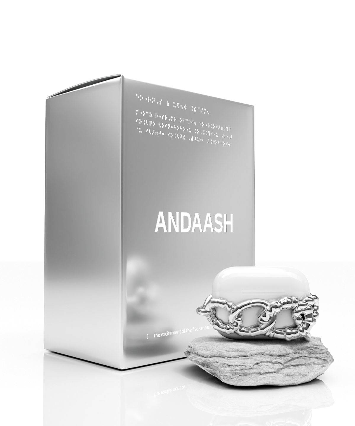 앤어애쉬(ANDAASH) Airpods LAS 01 SILVER