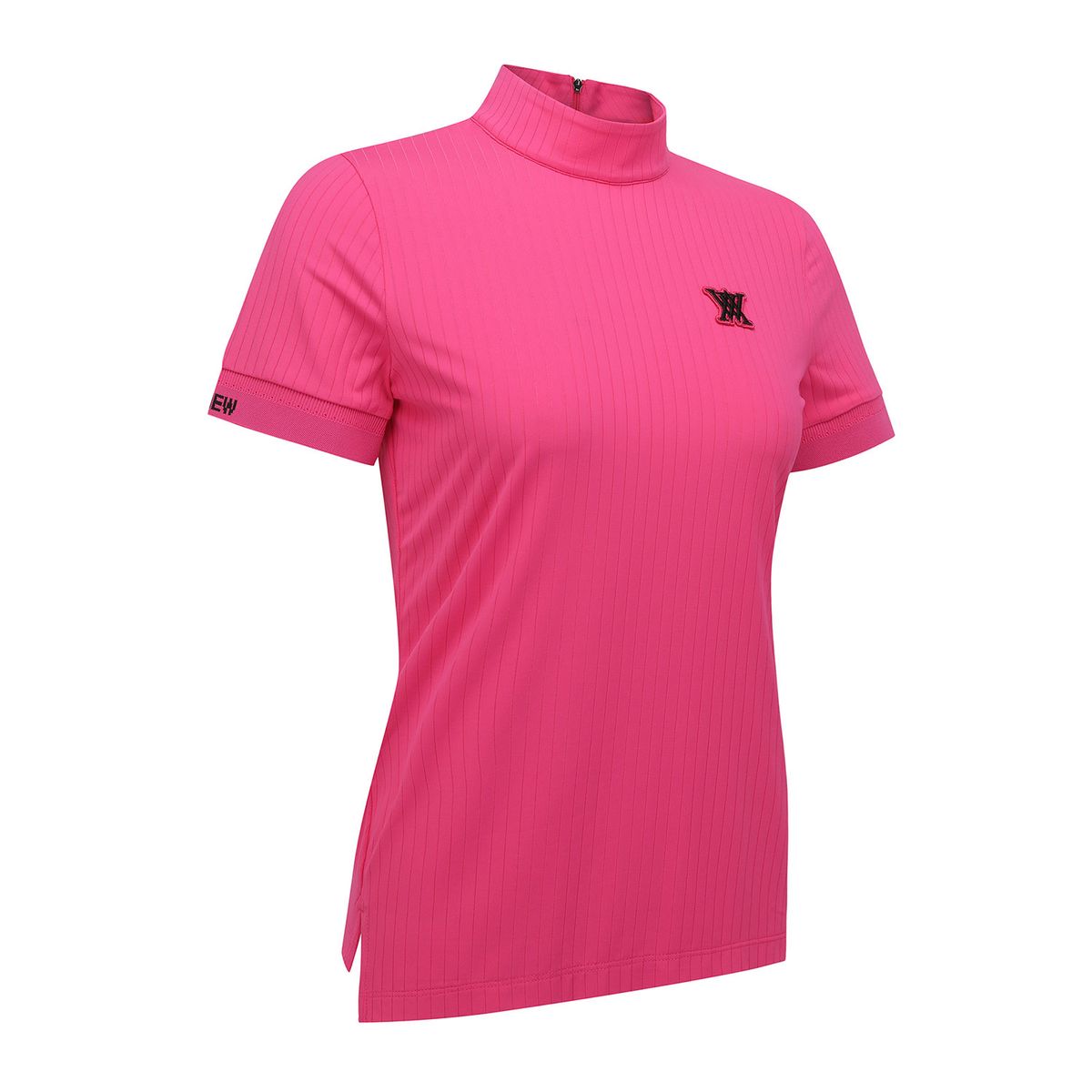 어뉴골프(ANEW GOLF) WOMEN HIGH NECK ZIPPER POINT SHORT T-SHIRT_HP