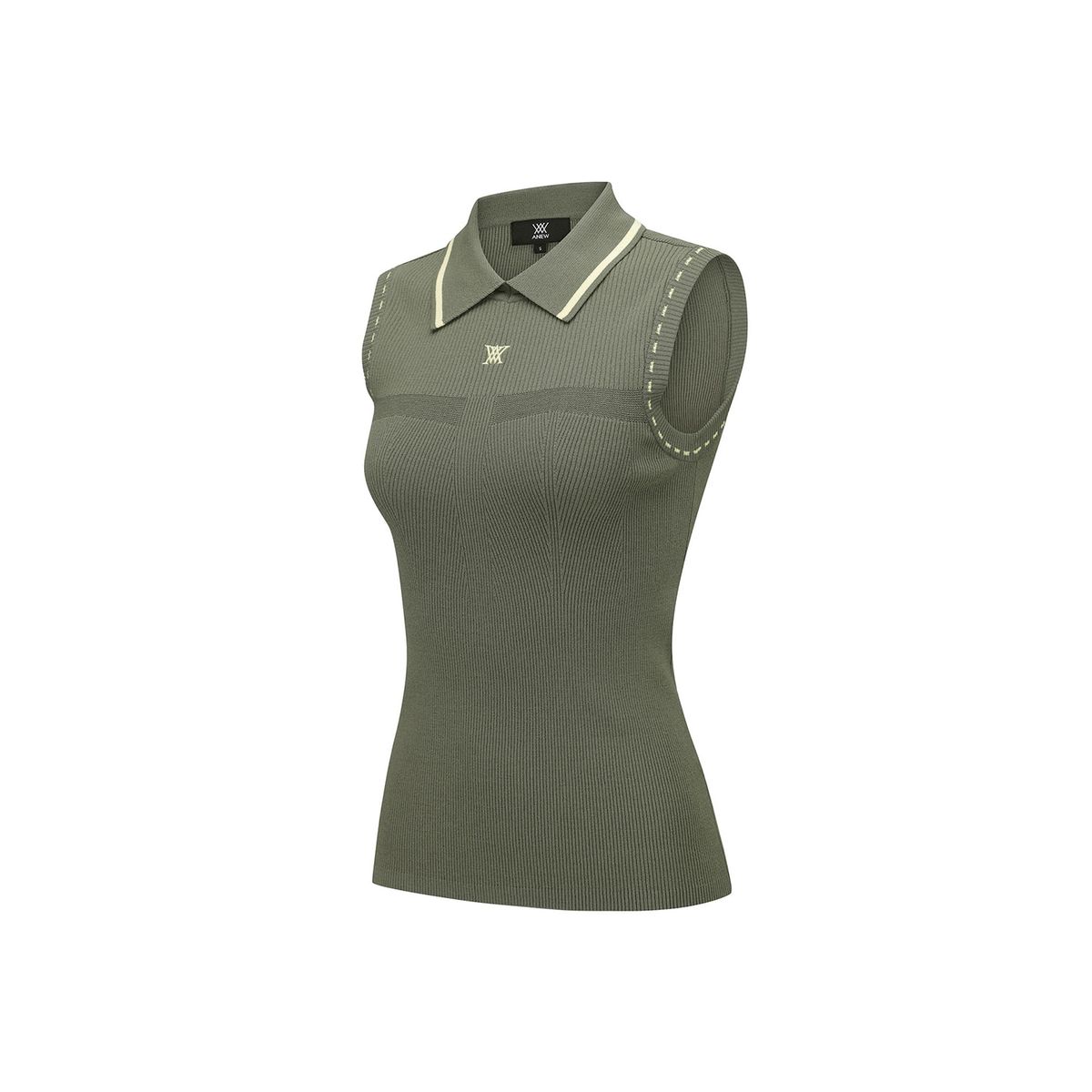 어뉴골프(ANEW GOLF) WOMEN SLEEVELESS COLLARED SWEATER_KH