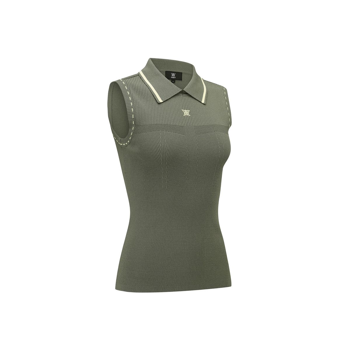 어뉴골프(ANEW GOLF) WOMEN SLEEVELESS COLLARED SWEATER_KH