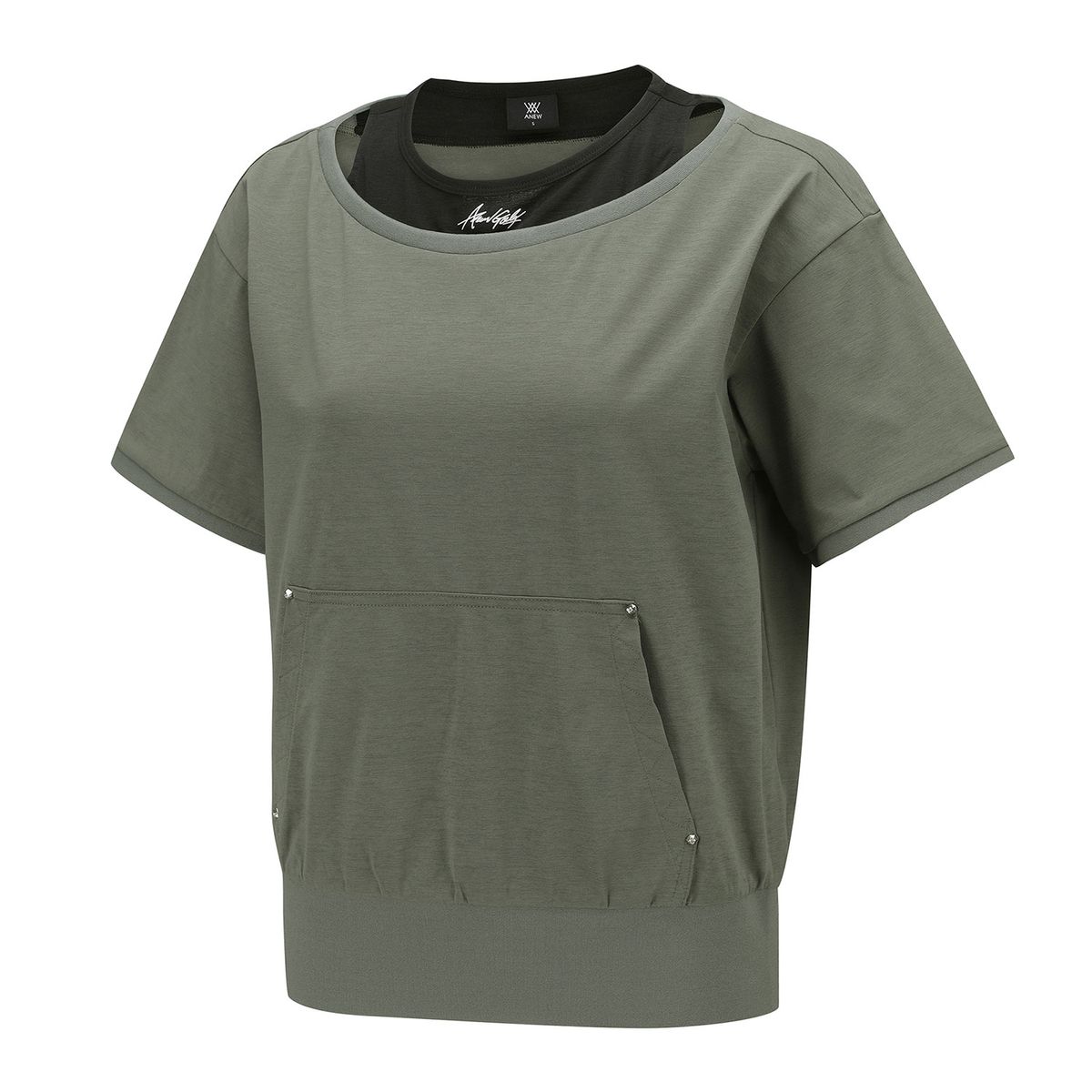 어뉴골프(ANEW GOLF) WOMEN LAYERED DETAIL SHIRT_KH