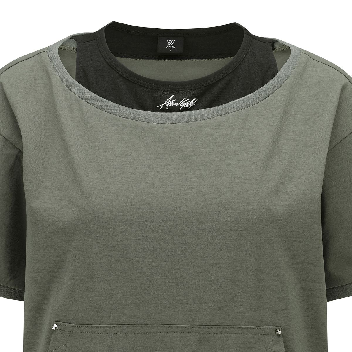 어뉴골프(ANEW GOLF) WOMEN LAYERED DETAIL SHIRT_KH