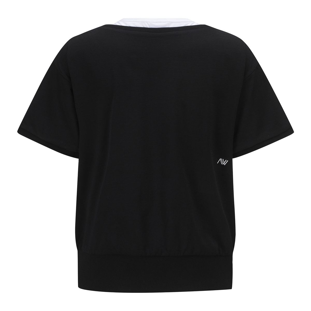 어뉴골프(ANEW GOLF) WOMEN LAYERED DETAIL SHIRT_BK