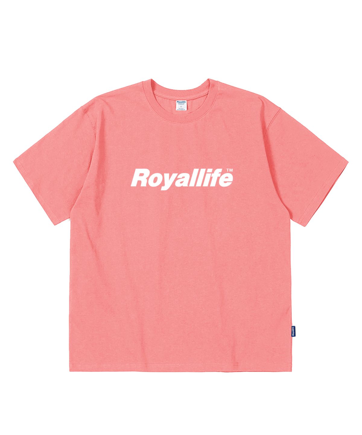 로얄라이프(ROYALLIFE) 오리지널 로고 오버핏 반팔티 (RL001 OG LOGO TEE) - PINK
