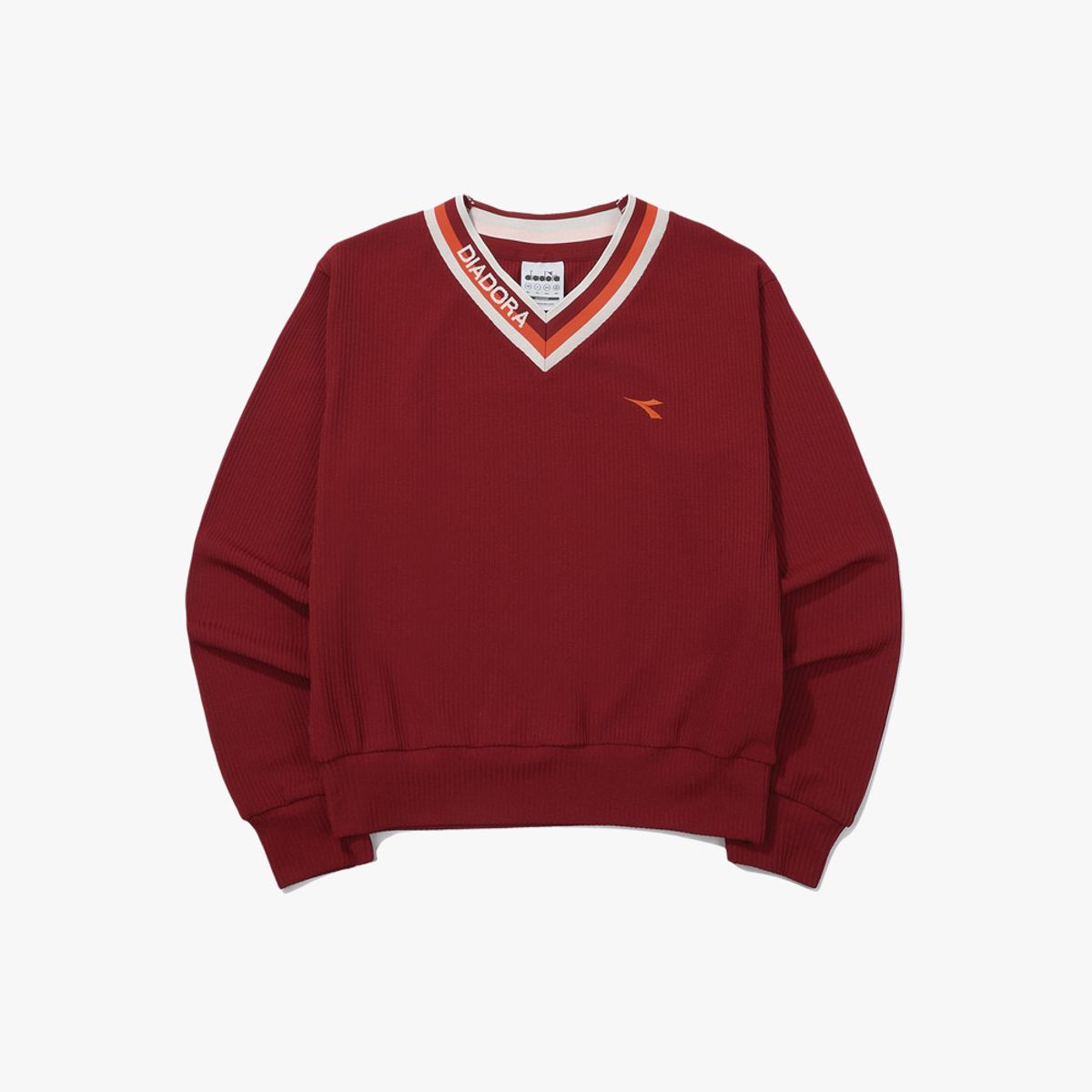 디아도라(diadora) 몬텔로 스테디 져지 맨투맨 우먼 BURGUNDY