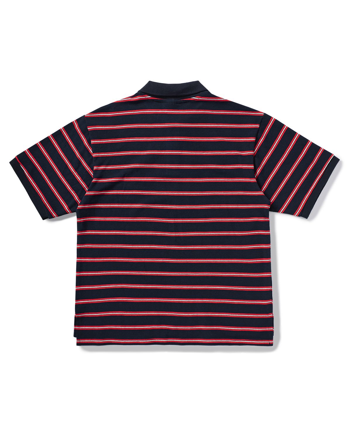 미니멀프로젝트(MINIMALPROJECT) 스트라이프 카라 반팔티 MKT103 [NAVY]