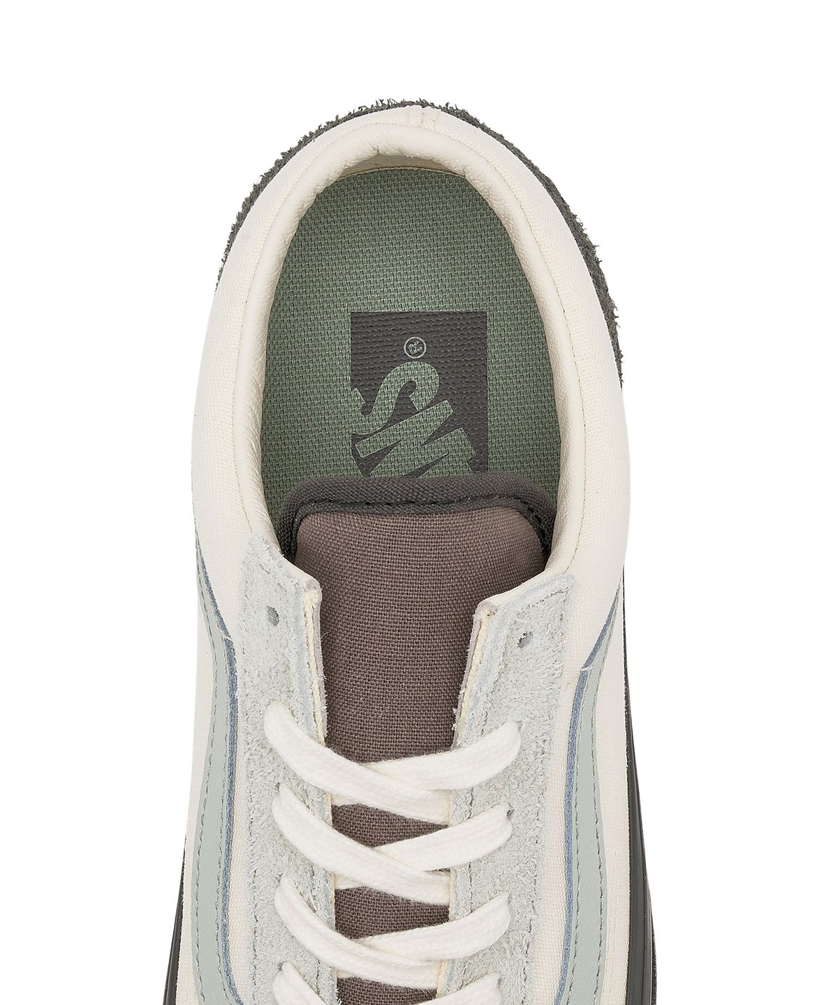 반스(VANS) 올드스쿨 리이슈 136 - 블랙:라이트 그린 / VN000MT6DT51