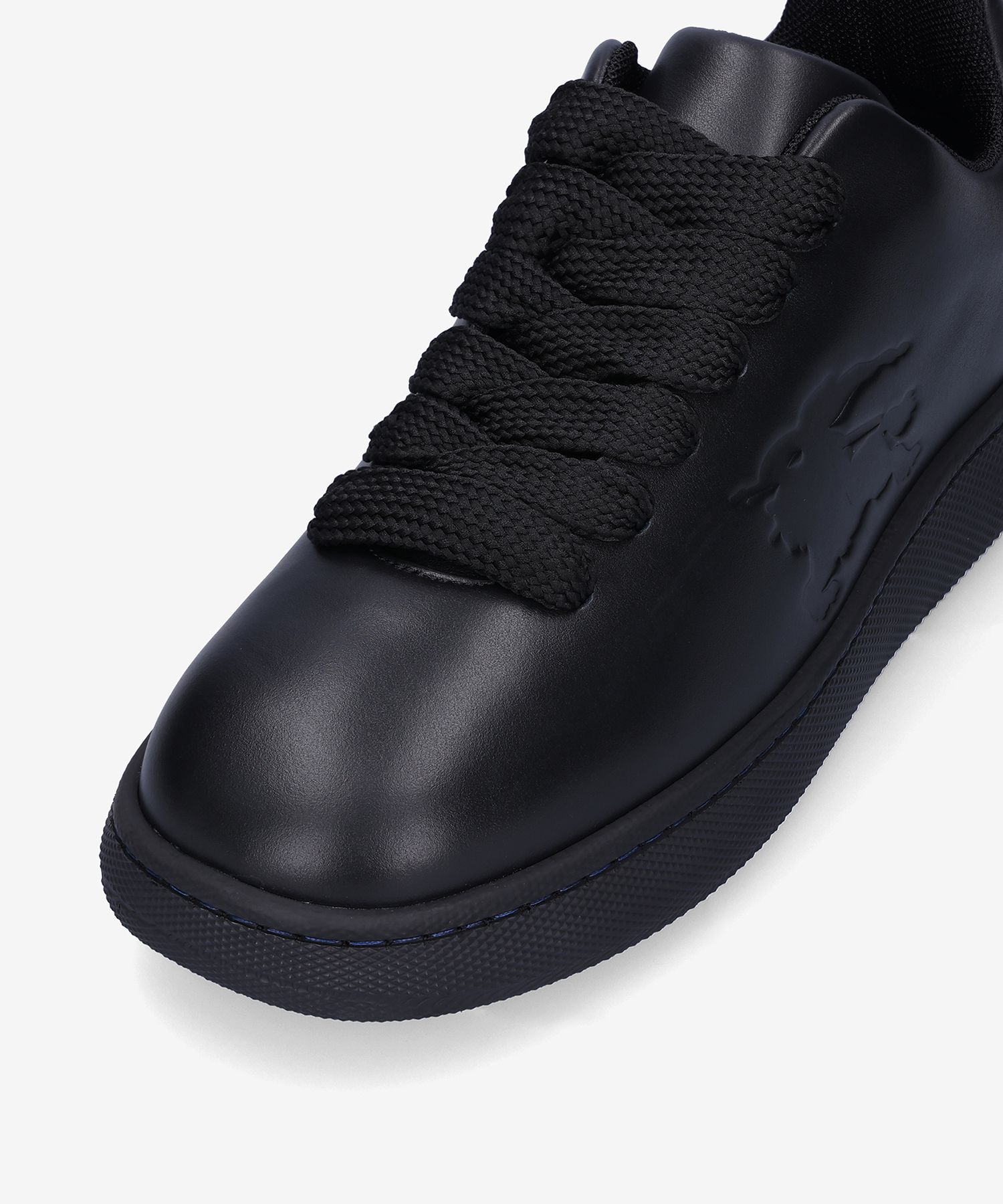 BURBERRY|SNEAKERS (Leather Box Sneakers (8083325)) MUSINSA | BURBERRY Leather Box Sneakers - Black / 8083325