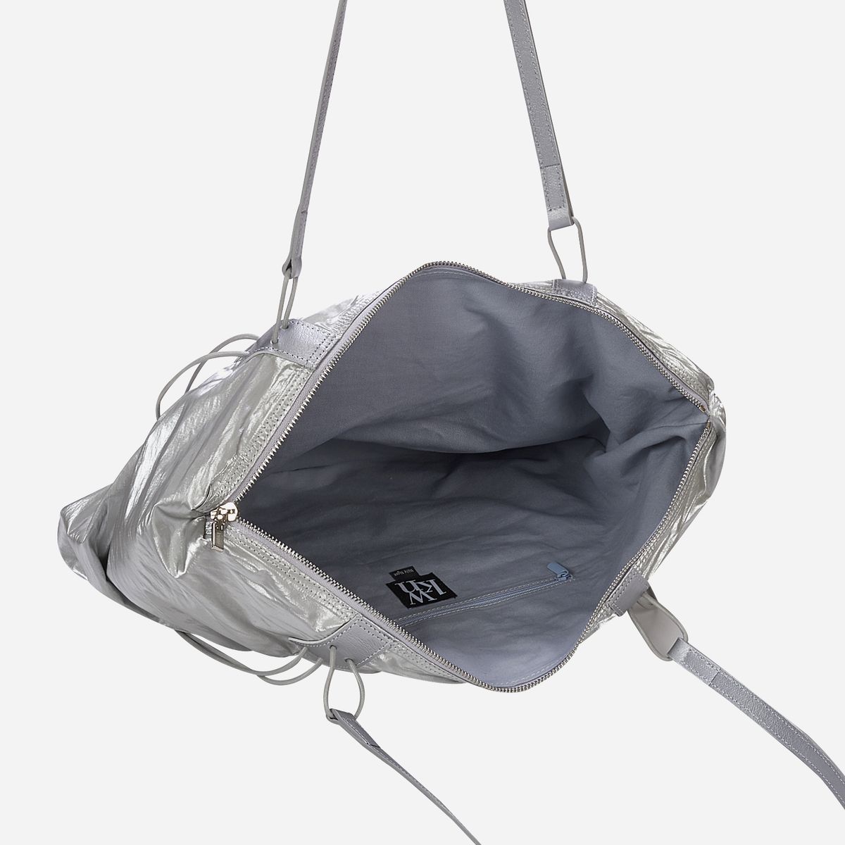 콰니(KWANI) Deborah Ruched Bag Silver