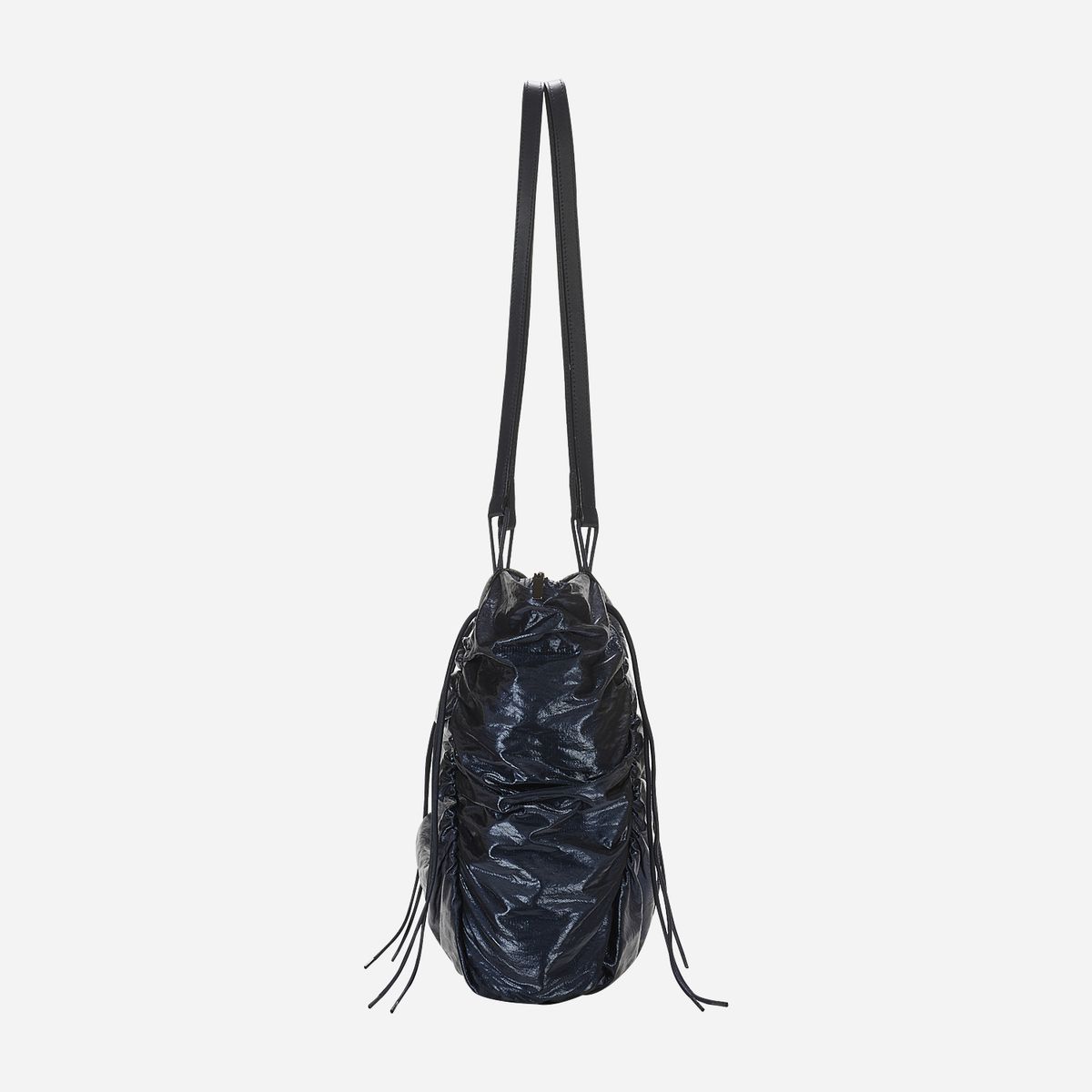 콰니(KWANI) Deborah Ruched Bag Navy