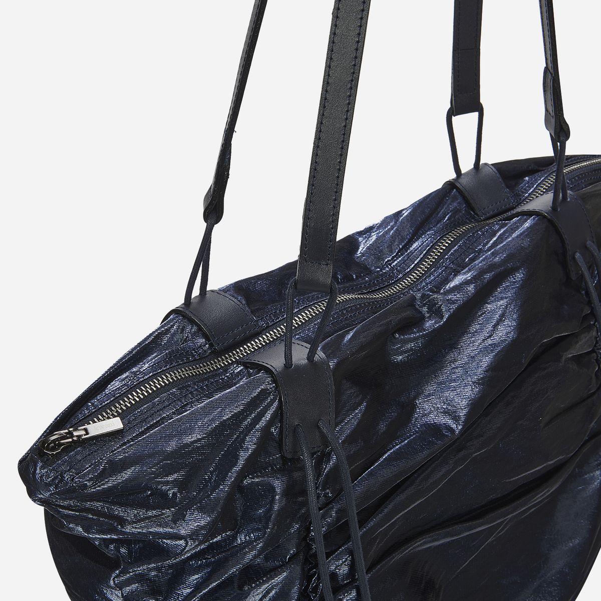 콰니(KWANI) Deborah Ruched Bag Navy