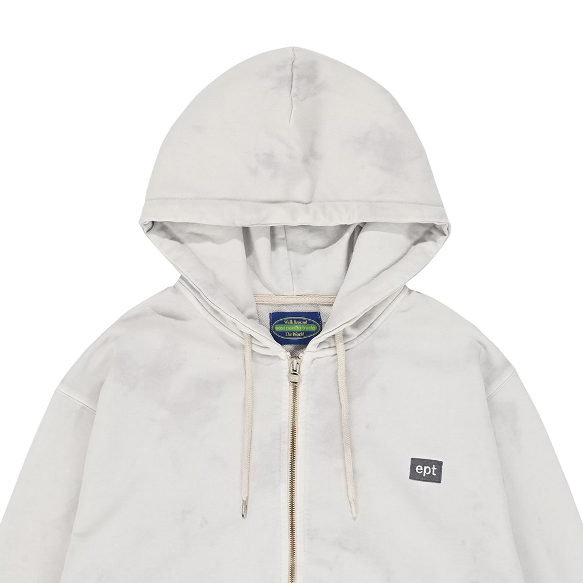 이피티(EPT) TIE-DYE ZIP UP HOODIE (GREY)
