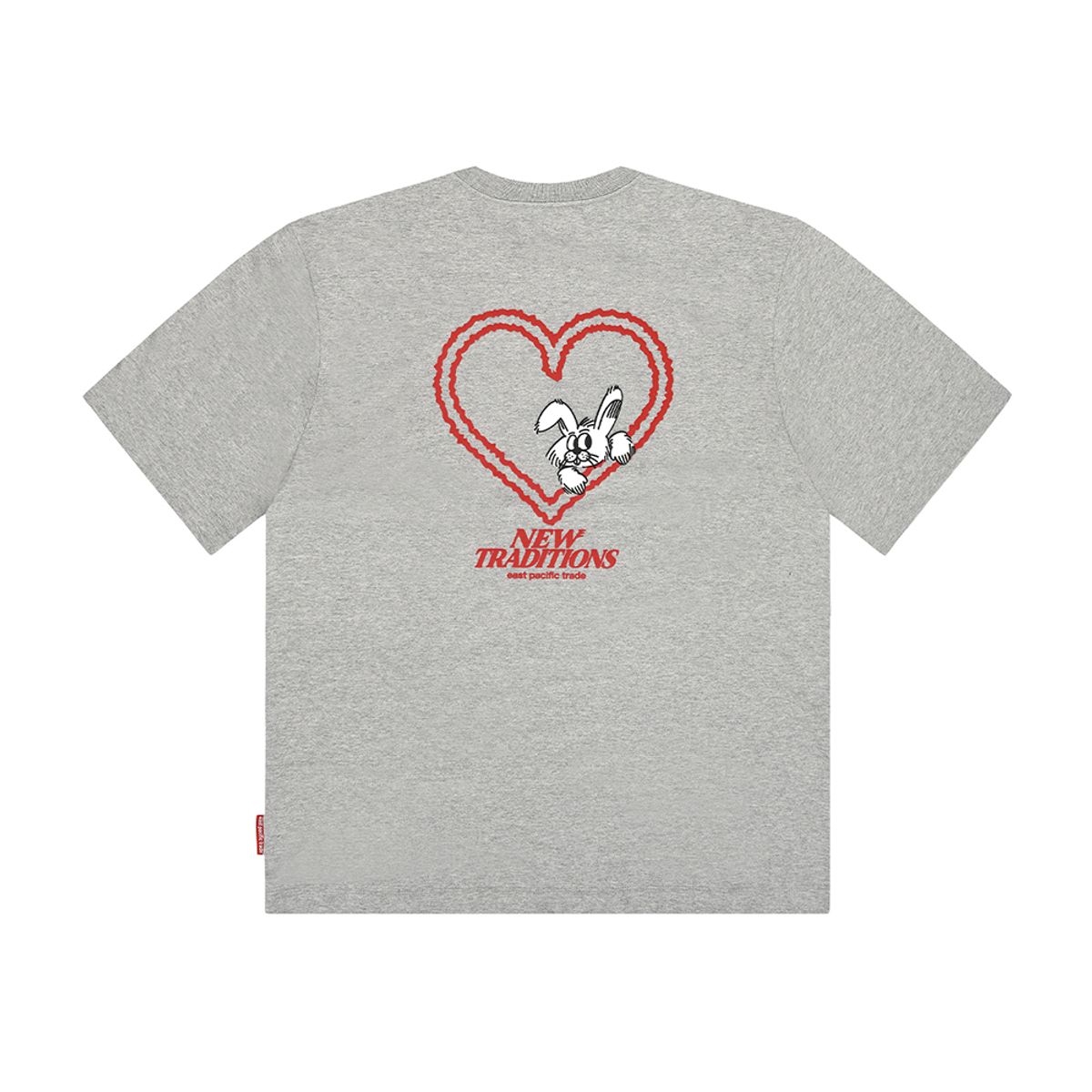 이피티(EPT) HEART NIBBLE T-SHIRT (MELANGE GREY)