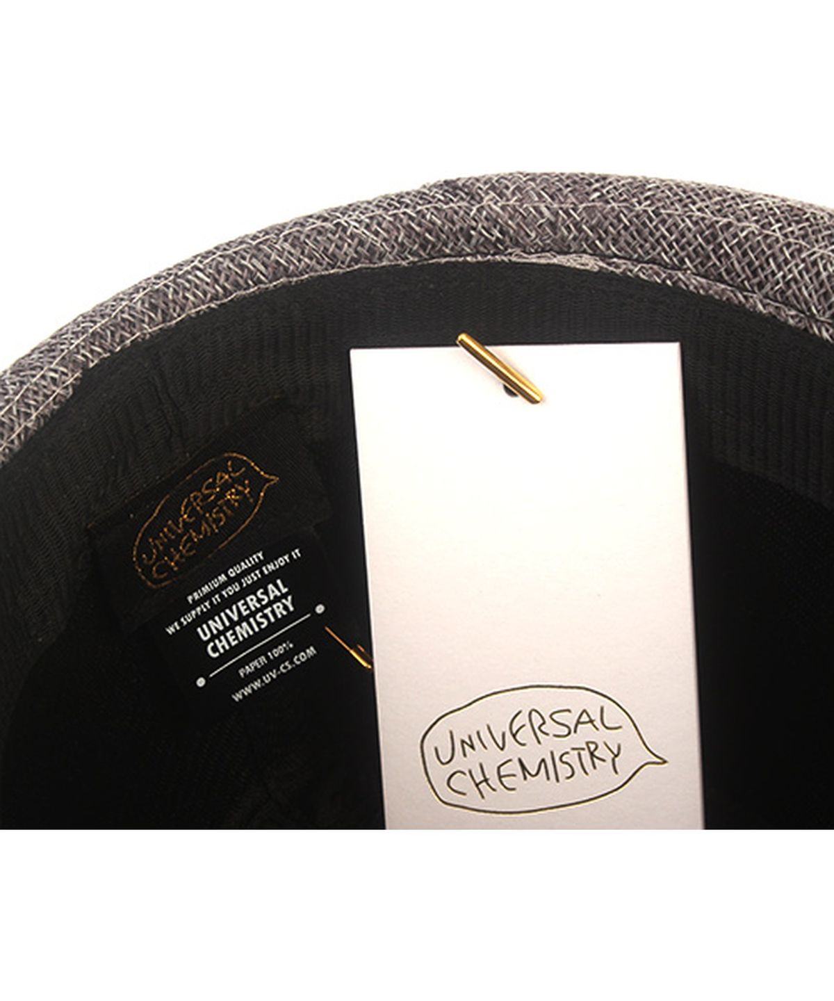 유니버셜 케미스트리(UNIVERSAL CHEMISTRY) BU Summer Line Gray Fedora 여름페도라