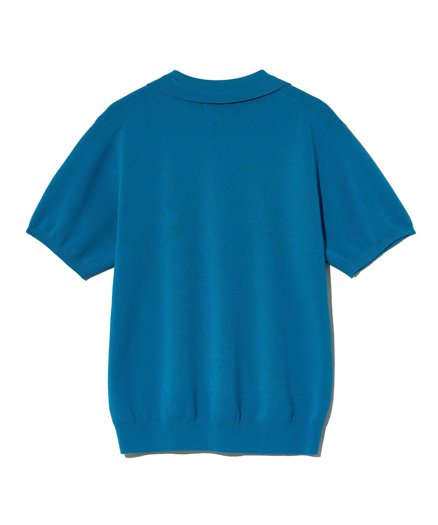 ☆YALE☆ WOMENS COMFORT COOL SLIT NECK POLO KNIT LIGHT BLUE MUSINSA | YALE Comfort Cool Slit Neck Polo Knit Blue