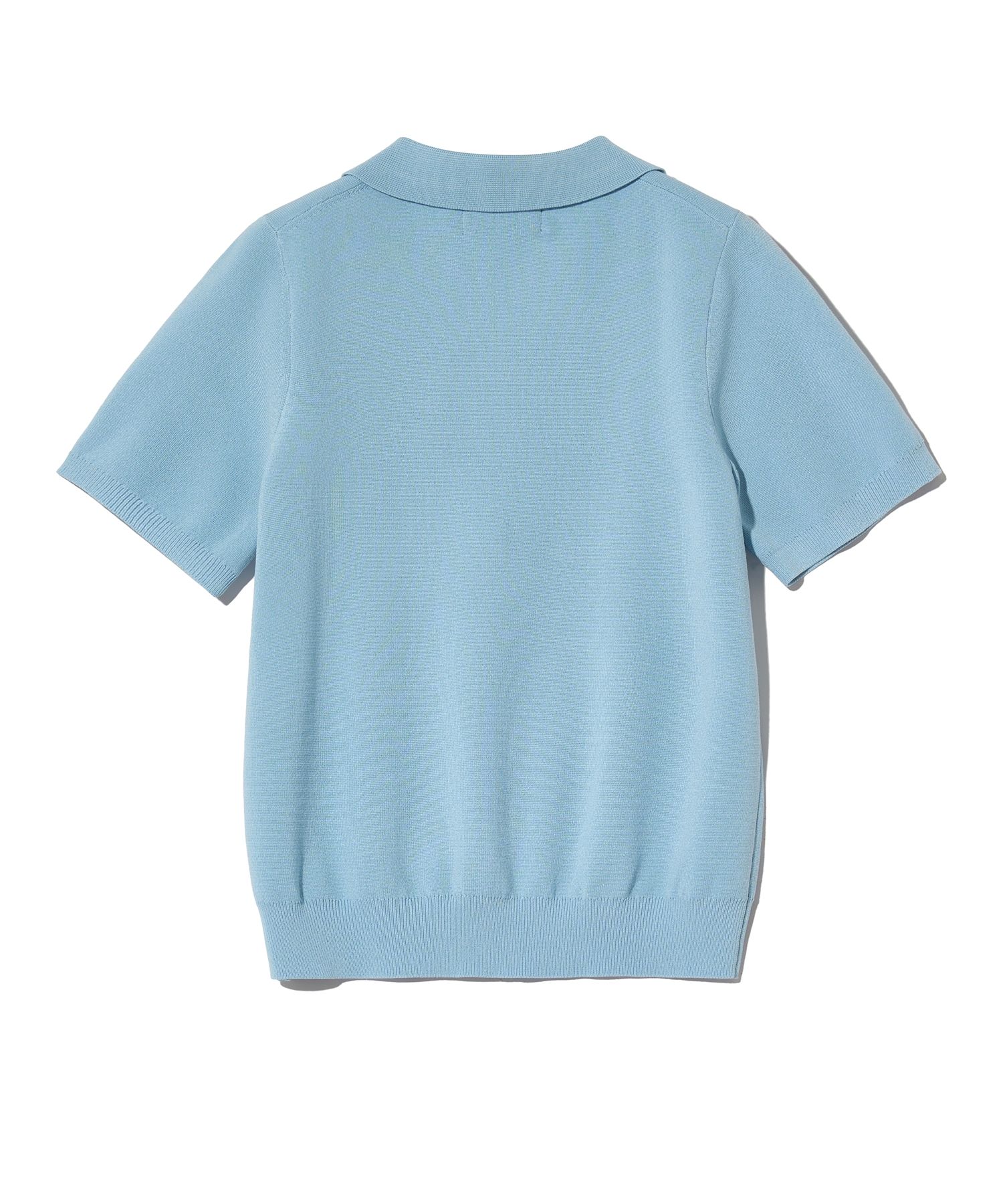 ☆YALE☆ WOMENS COMFORT COOL SLIT NECK POLO KNIT LIGHT BLUE MUSINSA | YALE Women's Comfort Cool Slit Neck Polo Knit