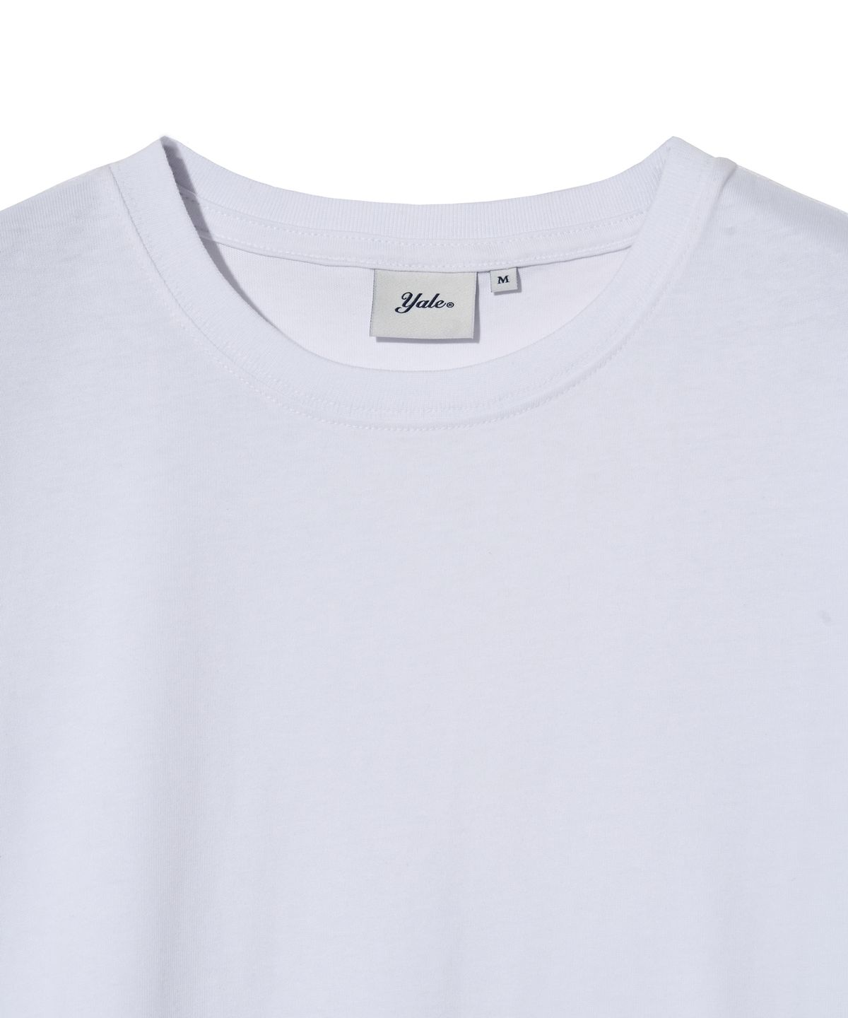 예일(YALE) [PREMIUM COTTON] 우먼즈 기자 코튼 반팔티셔츠 화이트